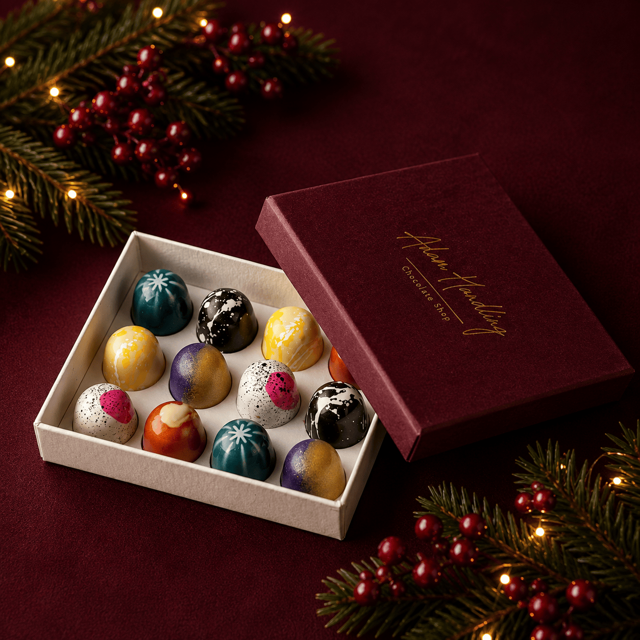 Hand Painted Great Taste chocolates - Box of 12