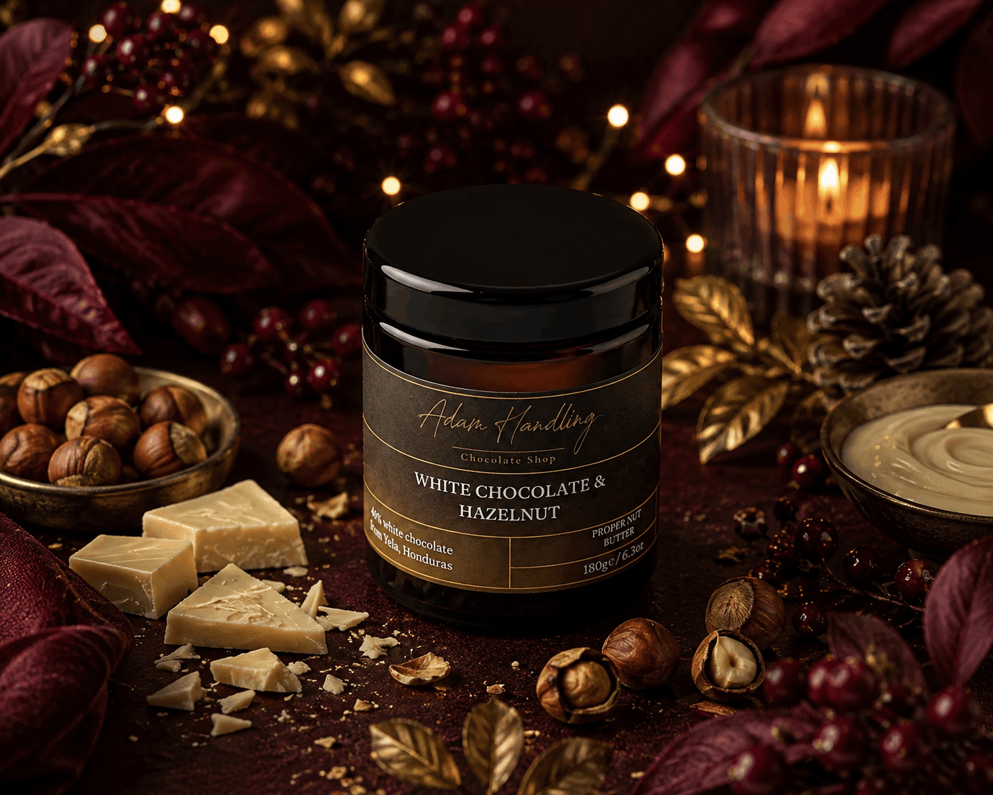 White chocolate & hazelnut spread 175g℮
