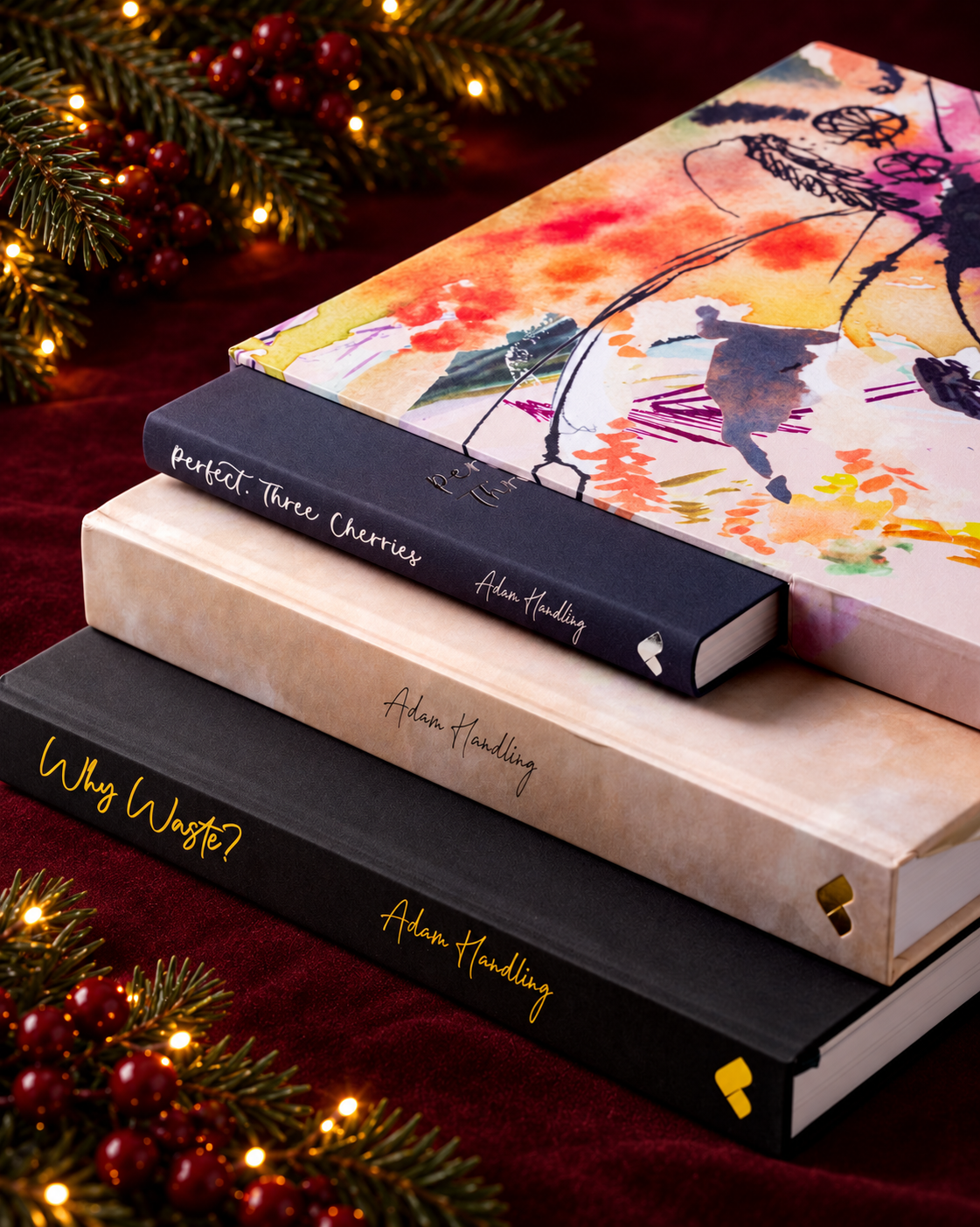 Adam Handling Books, Burgundy Holiday Glow.png