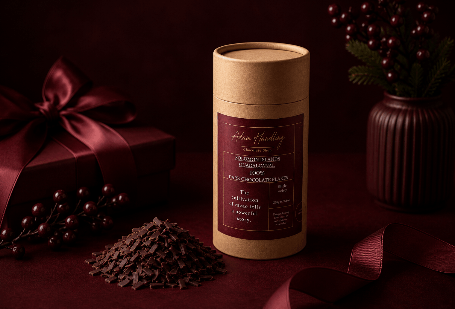 100% Guadalcanal, Solomon Islands Dark Chocolate