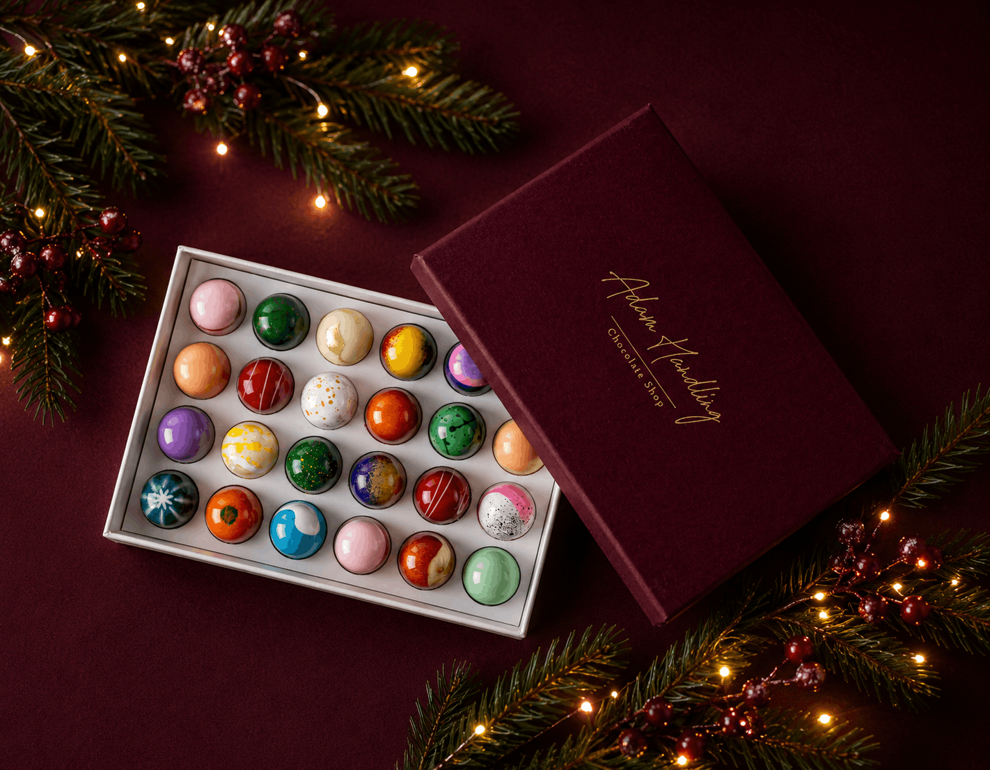 Hand painted chocolates - Box of 24