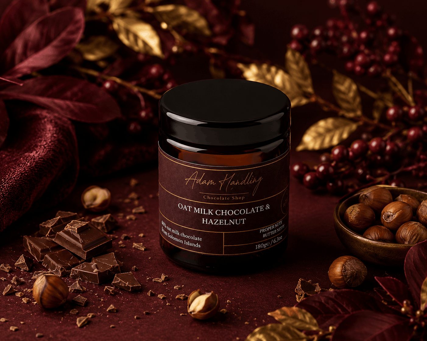 Oat milk chocolate & hazelnut spread (v) 175g℮
