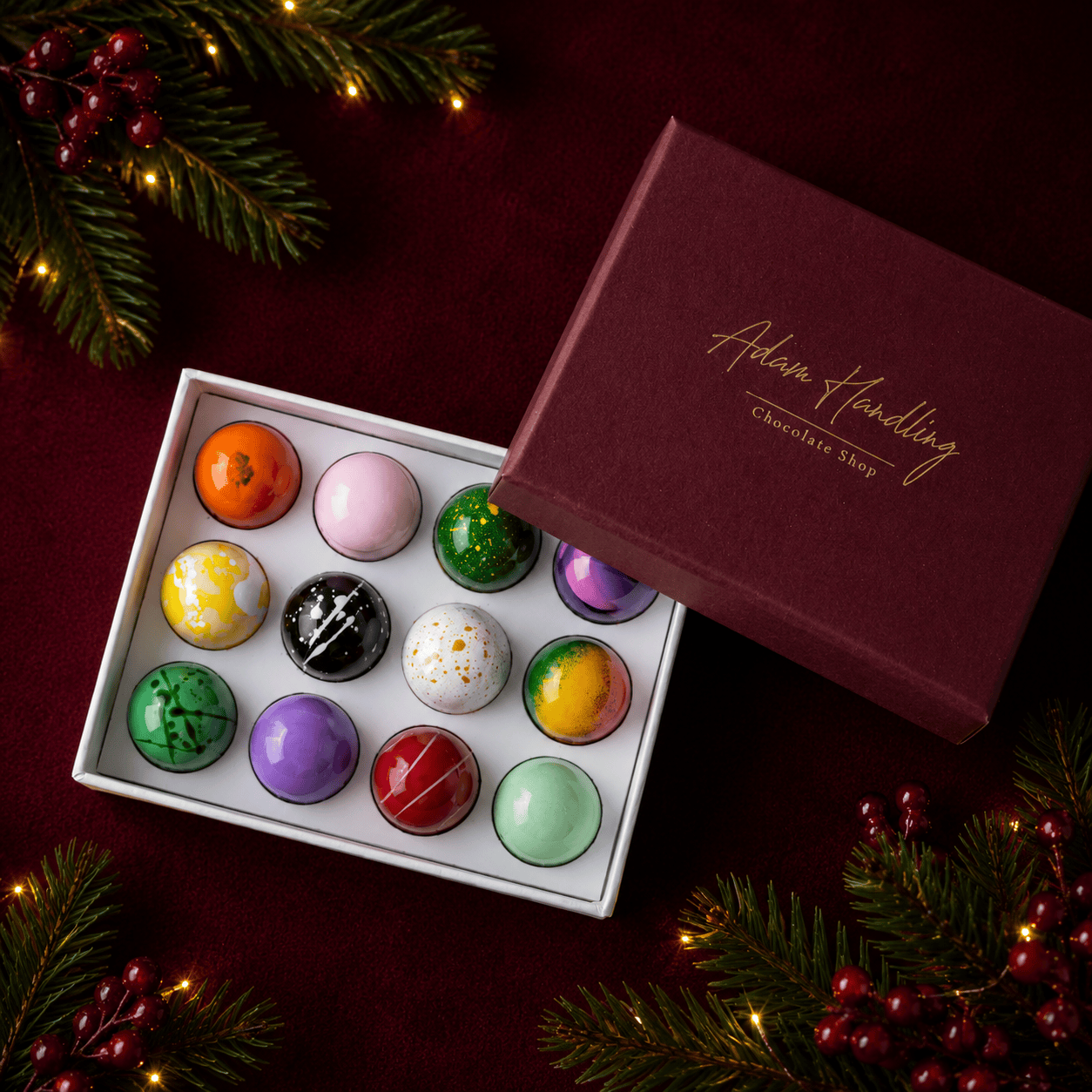 Hand painted chocolates - box of 12