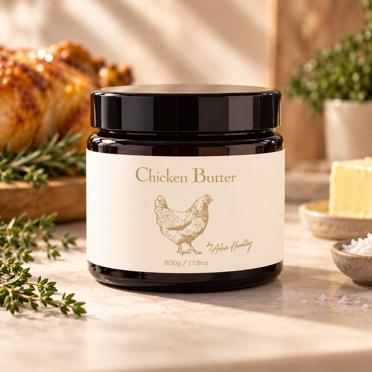 Chicken Butter Gourmet Jar Still Life.png
