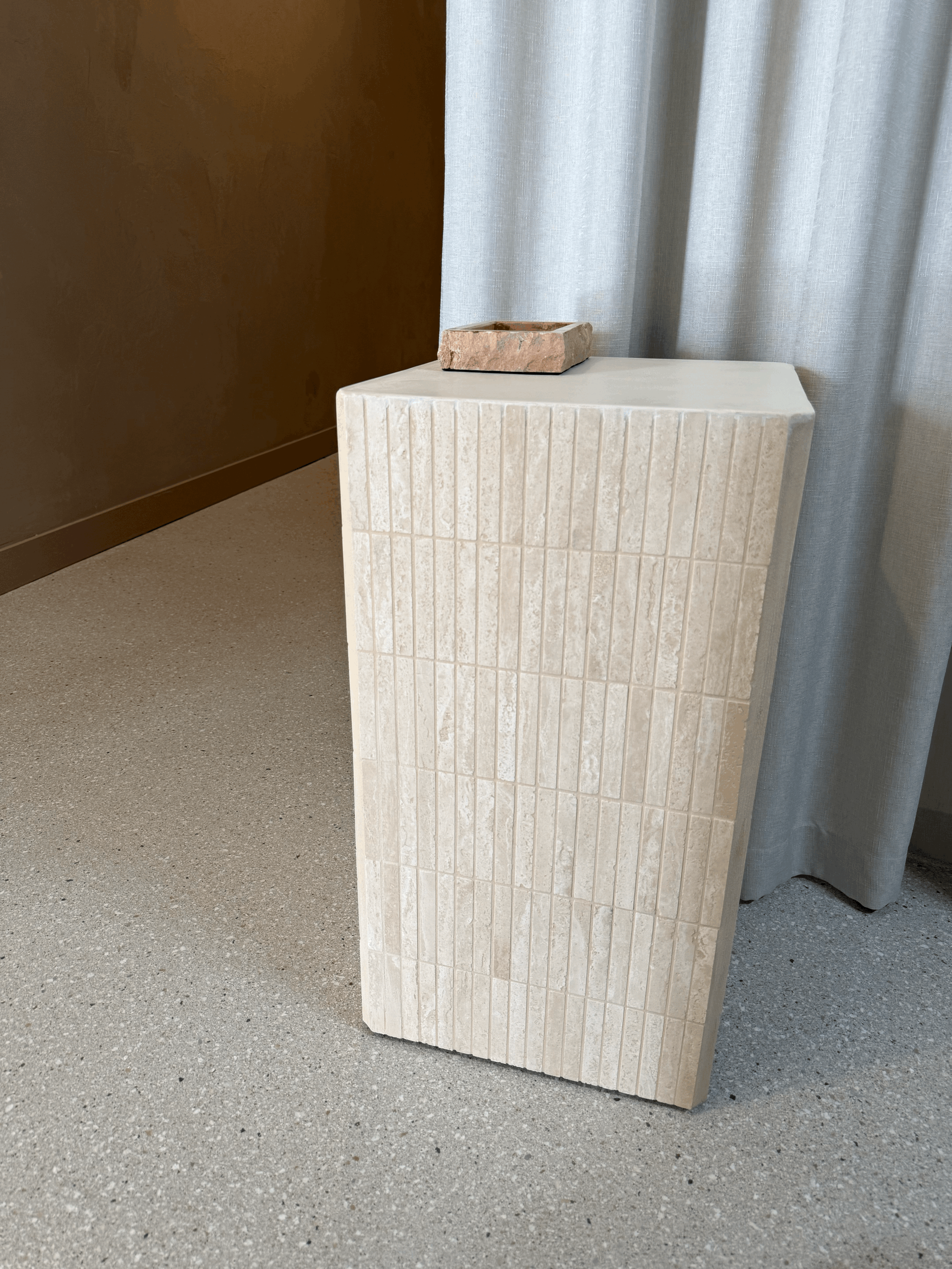 Natural Travertine Plinth