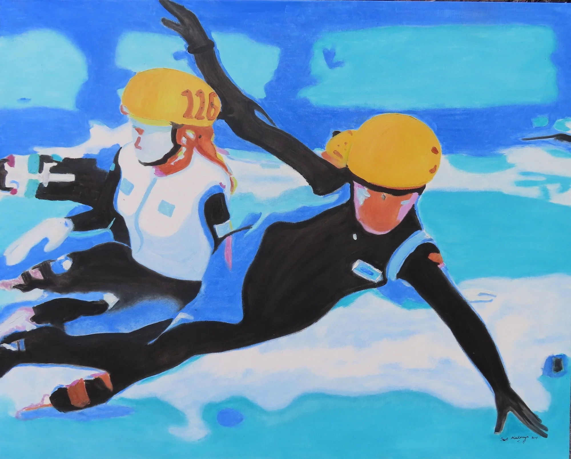 Guerrier de Glace.2014.Oil on canvas 100cm×80cm