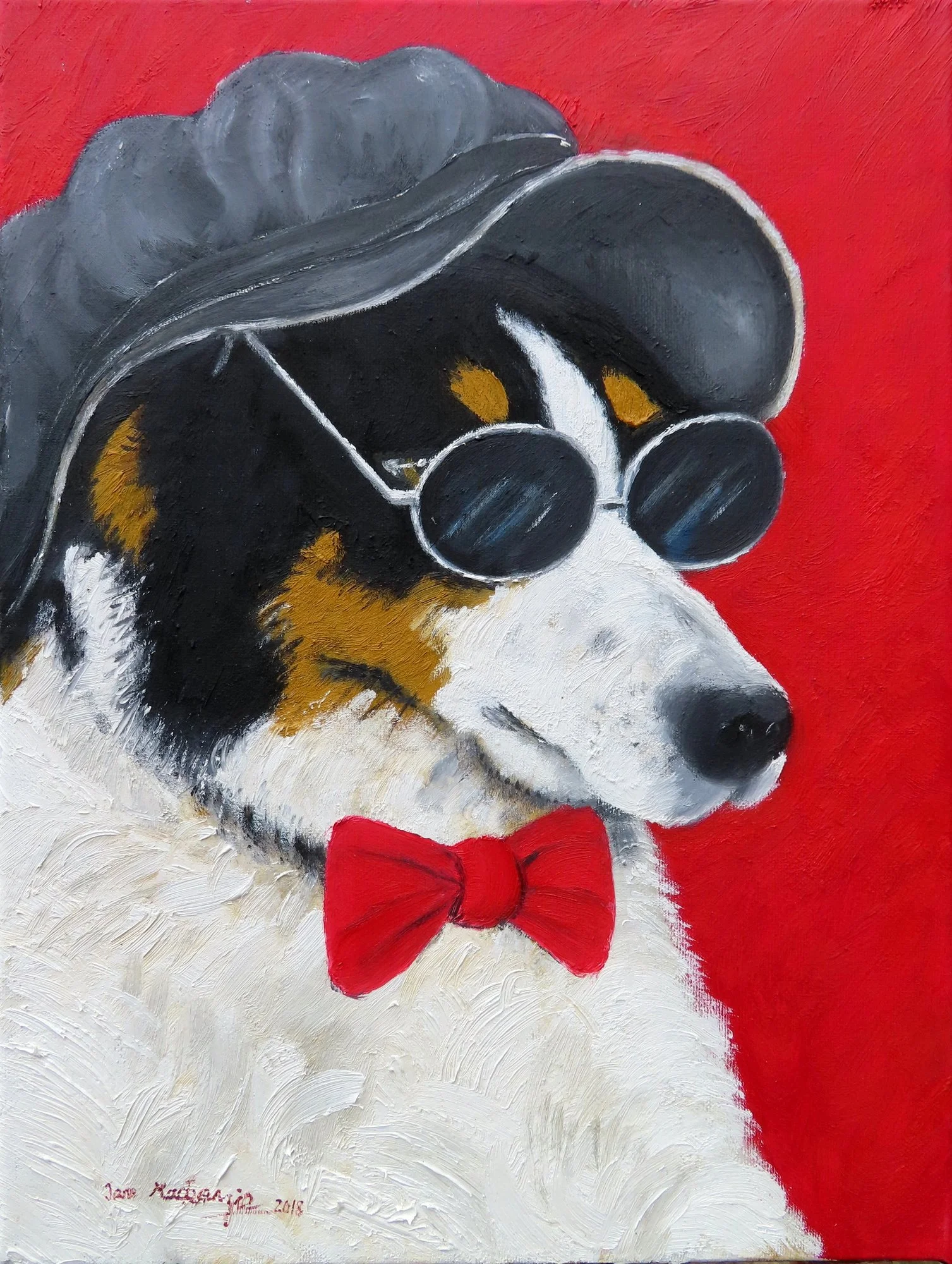 Fluke.2018.2019.Oil on canvas.50cm×40cm