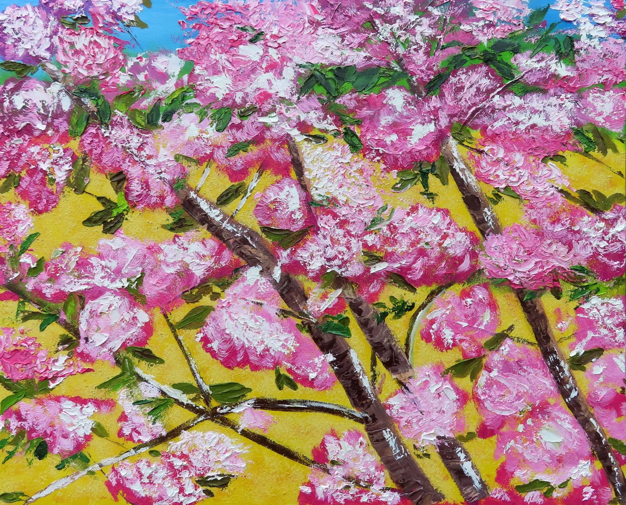 Jardin de printemps#2.2023. Oil on canvas.40cm×50cm