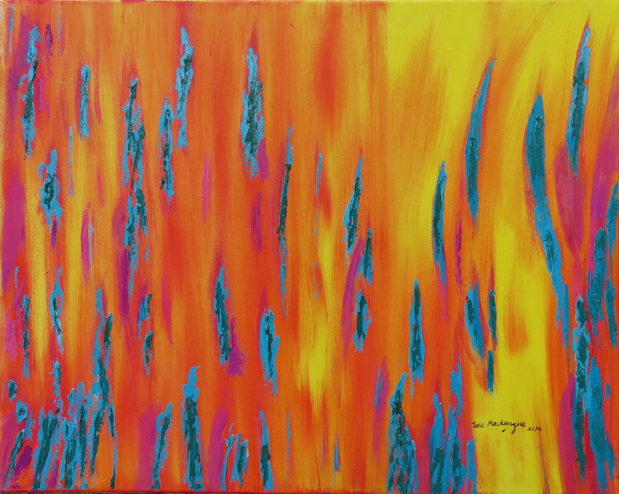 Fire.2013.Oil on canvas.50cm×40cm