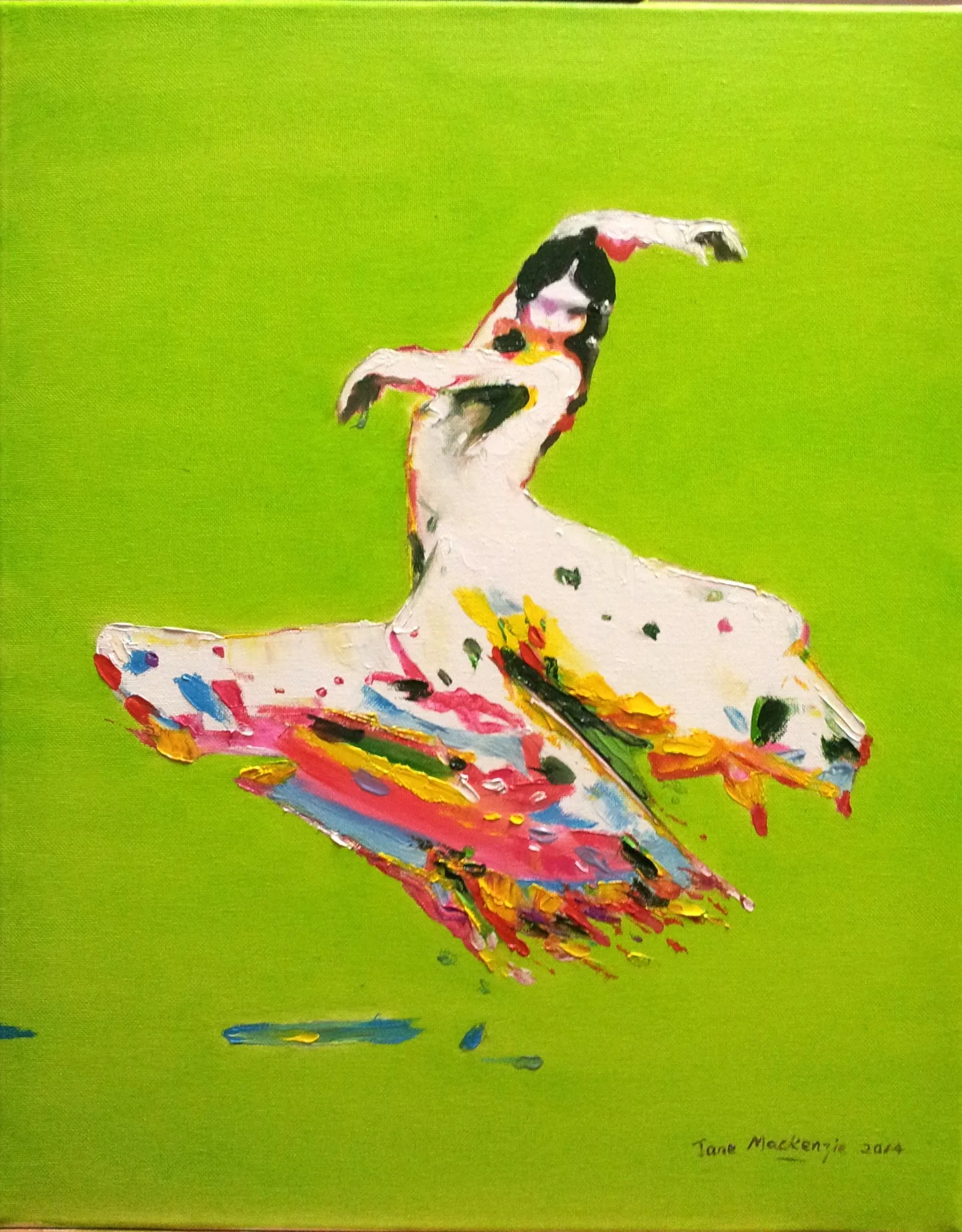 Danseur.2014.Oil on canvas.50cm×40cm