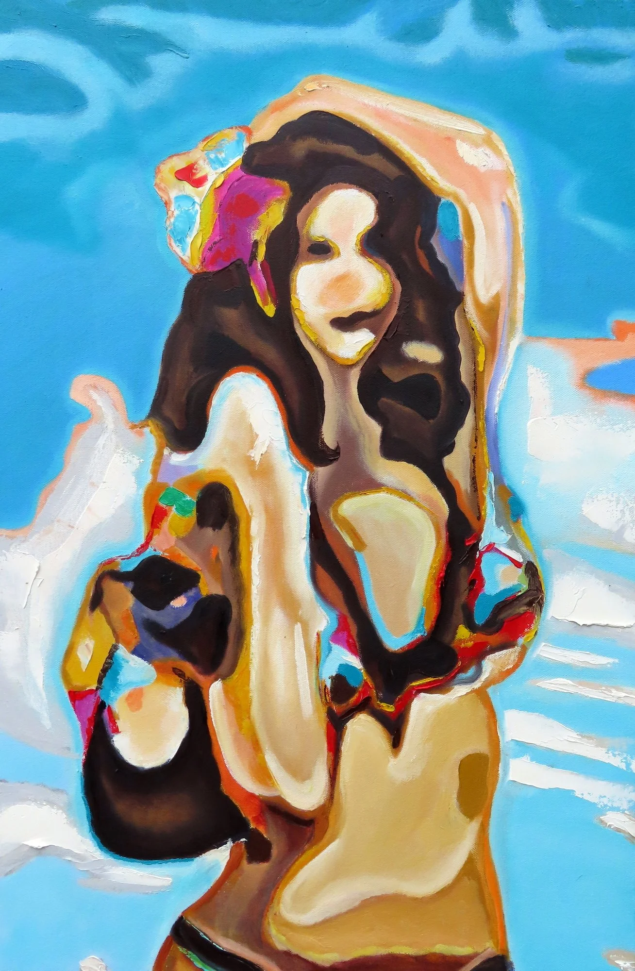 Été.2017.Oil on canvas.76cm×51cm