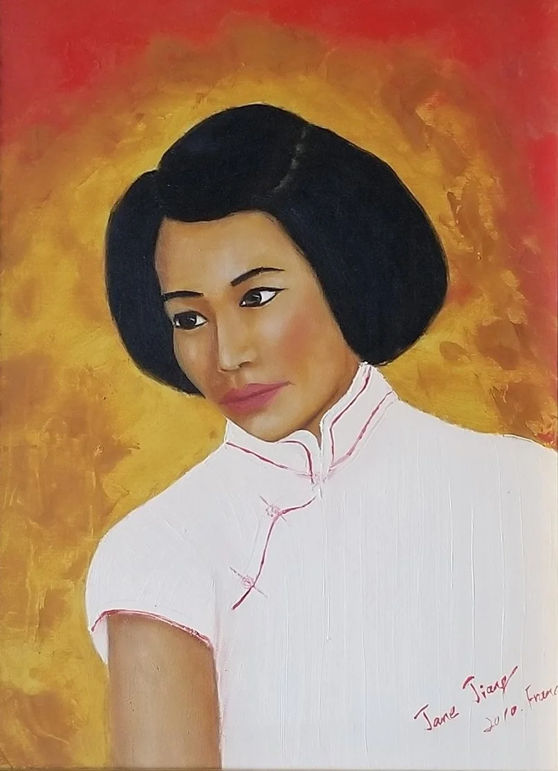 QUN en  1950.2019.Oil on canvas.40cm×50cm