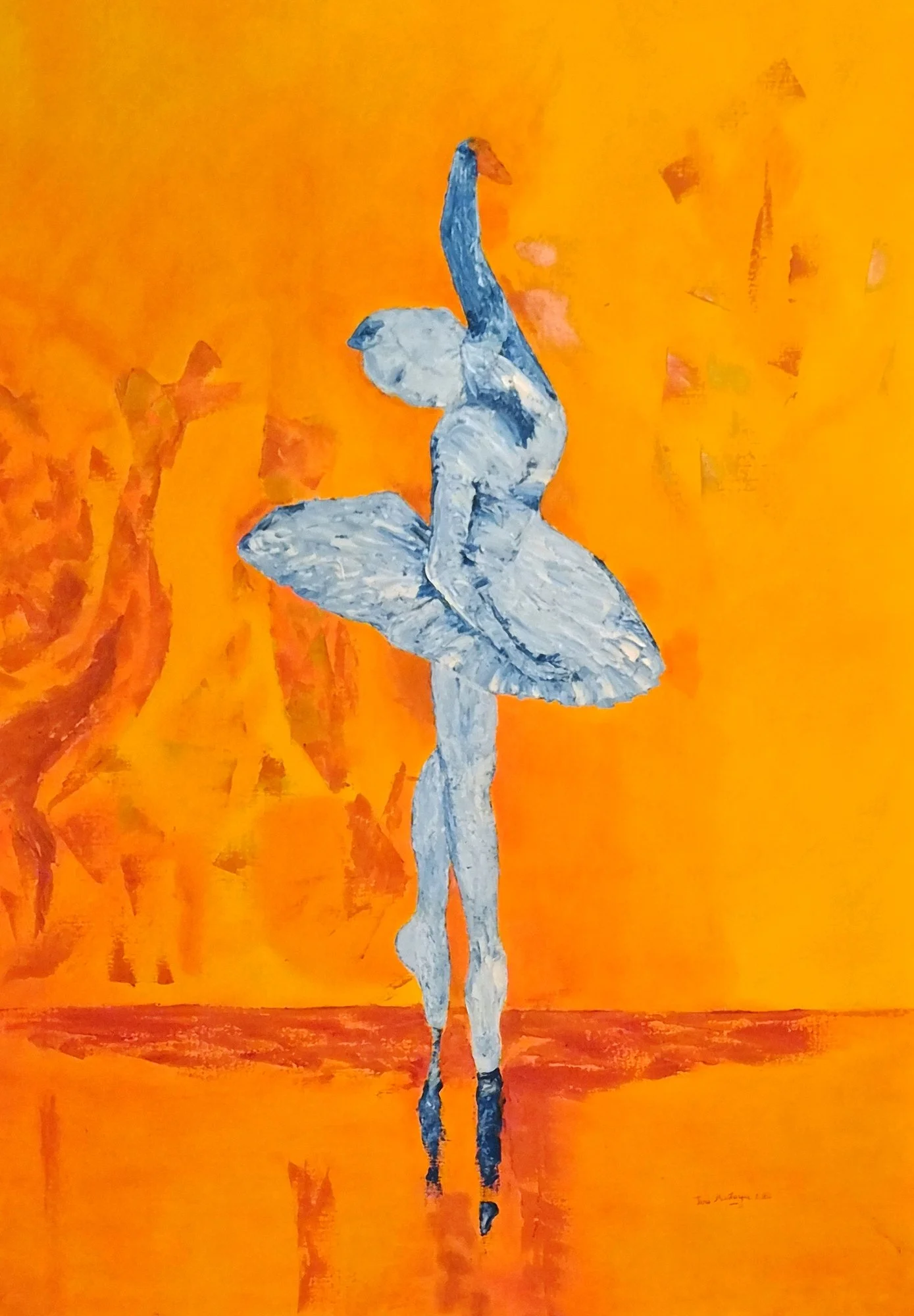 Ballerine #1.2018.Oil on canvas.140cm×100cm