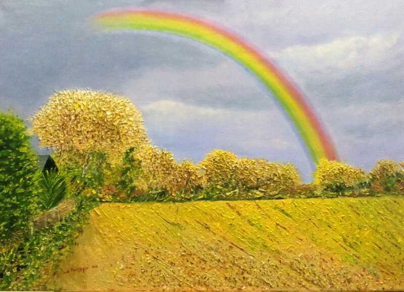 Gods Promise#2.2013.Oil on canvas.40cm×50cm