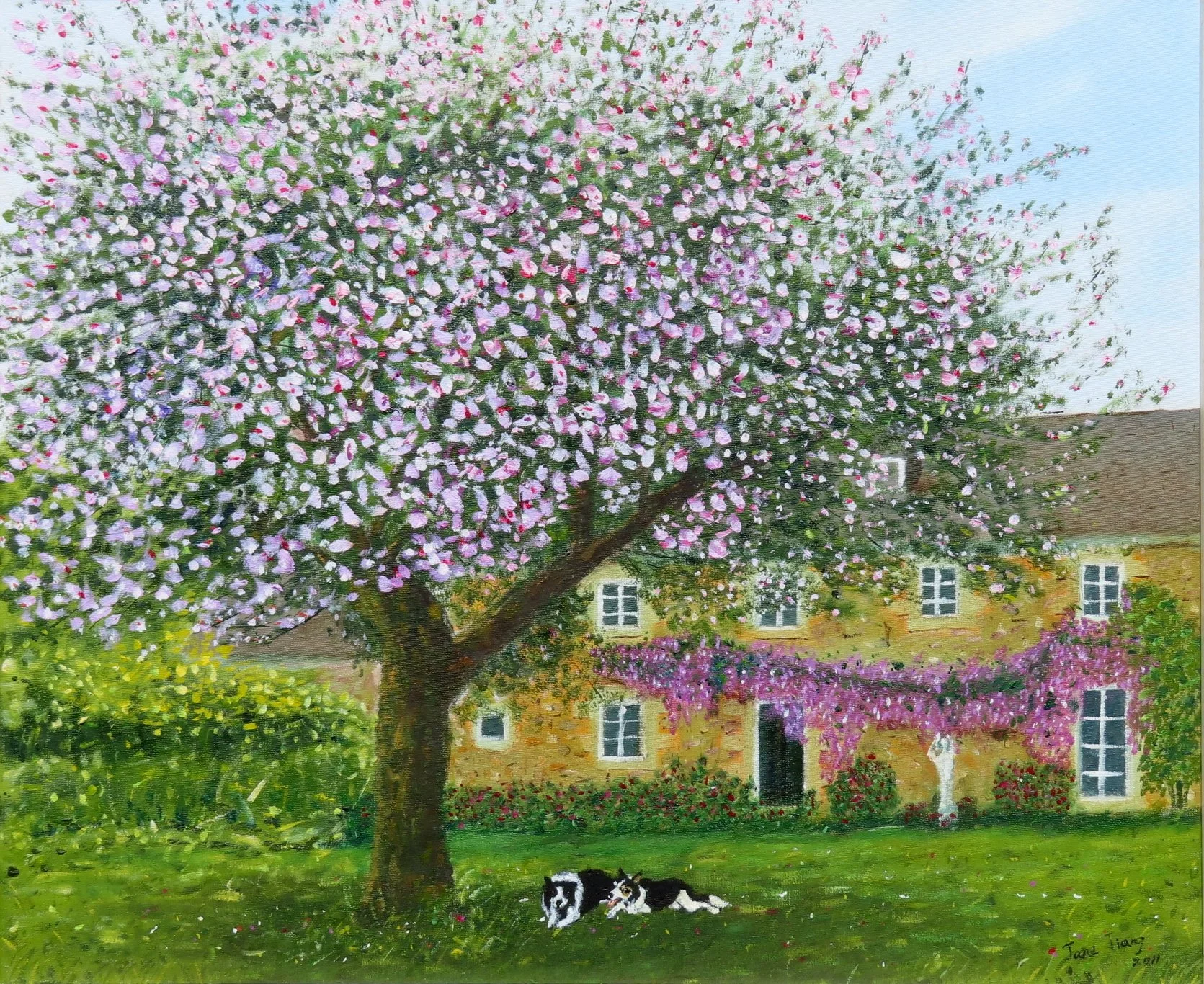 Manoir de Kerguezennec.2012.Oil on canvas.60cm×50cm