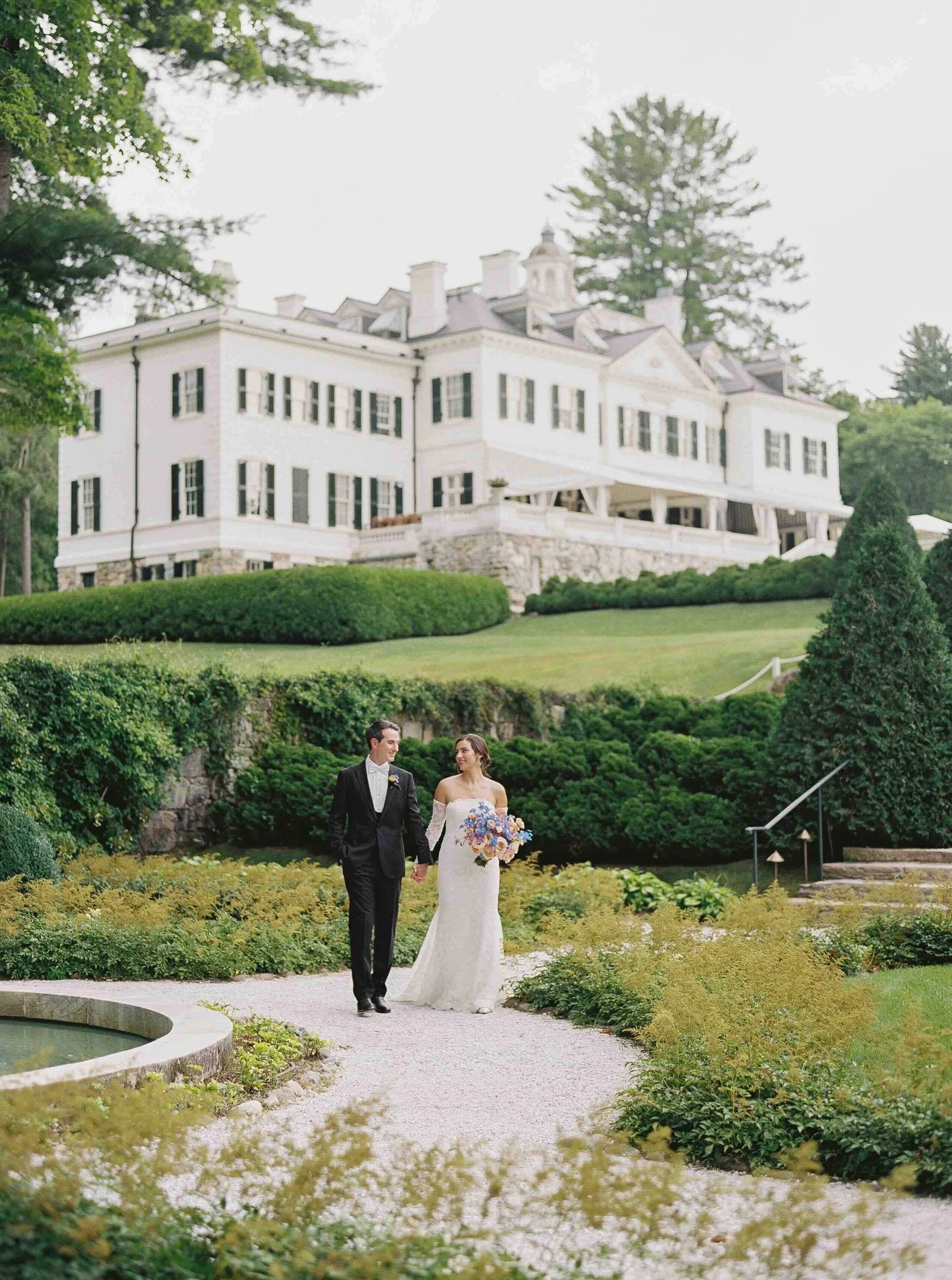 Garden Paradise Wedding at Edith Wharton’s Estate in The Berkshires