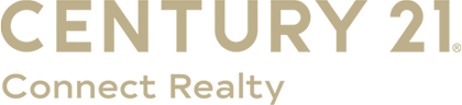Logo for Century 21 Connect Realty with black text on a white background