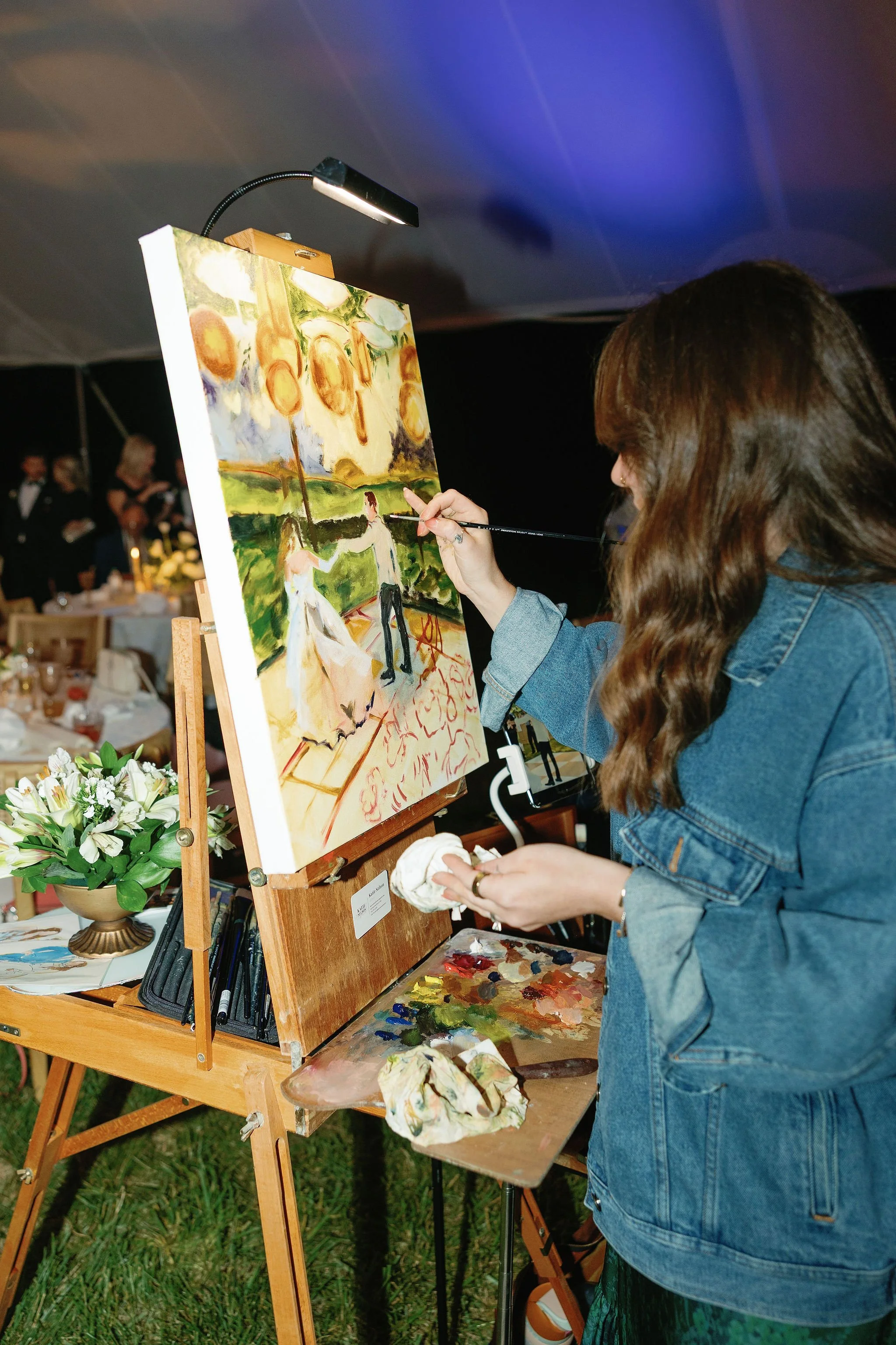Meagen C Photography | Private Estate | Live Wedding Painting 