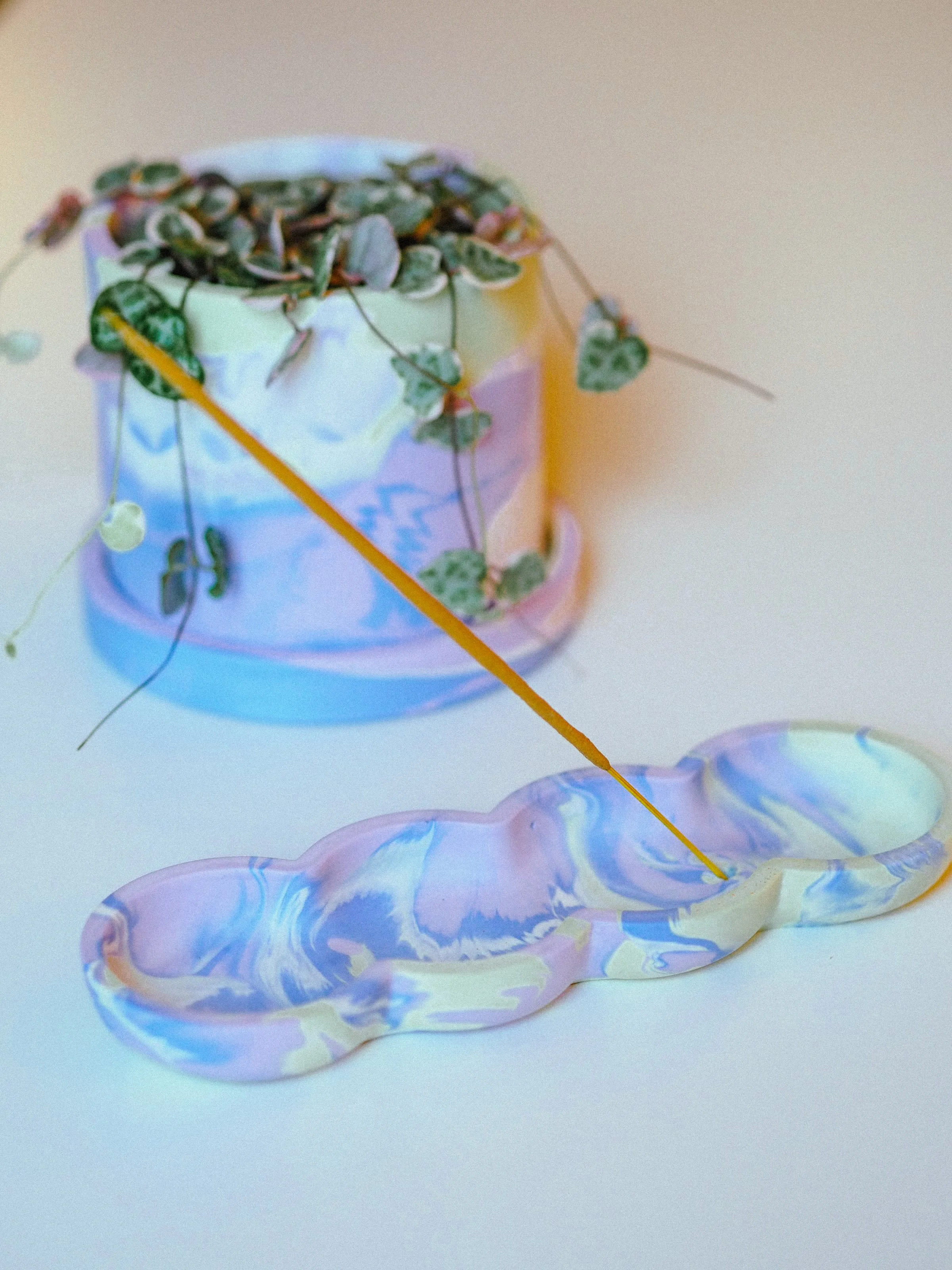 Bubble Incense Holder: Blueberry Matcha