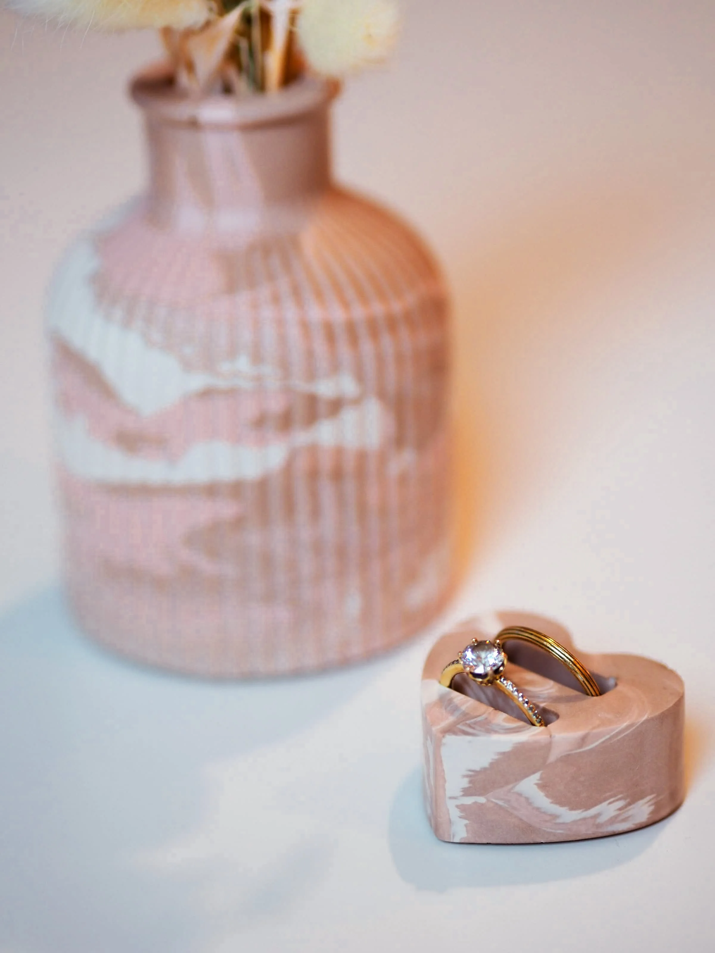 Ring Holders: Strawberry Champagne