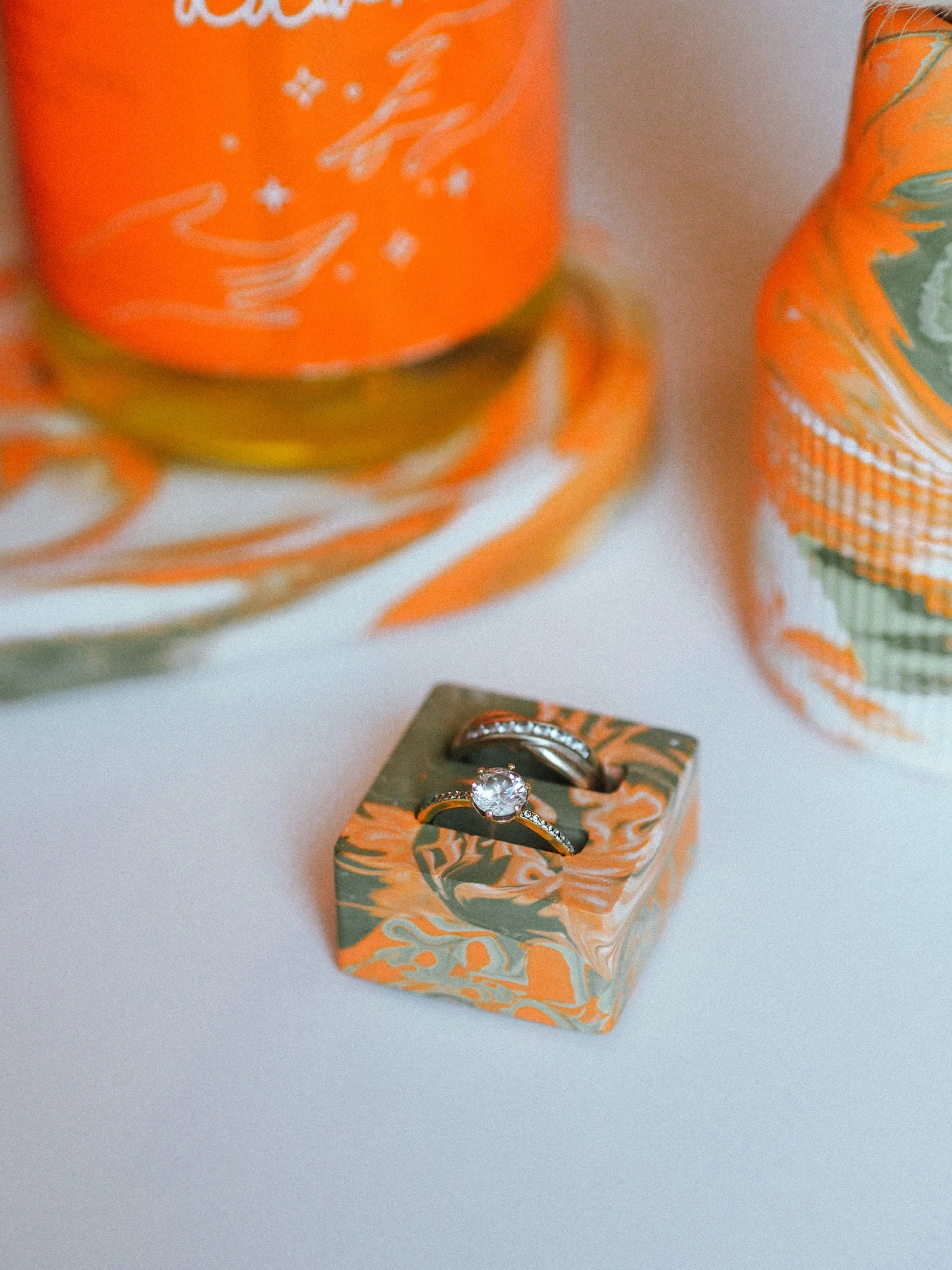 Ring Holders: Orange Margarita