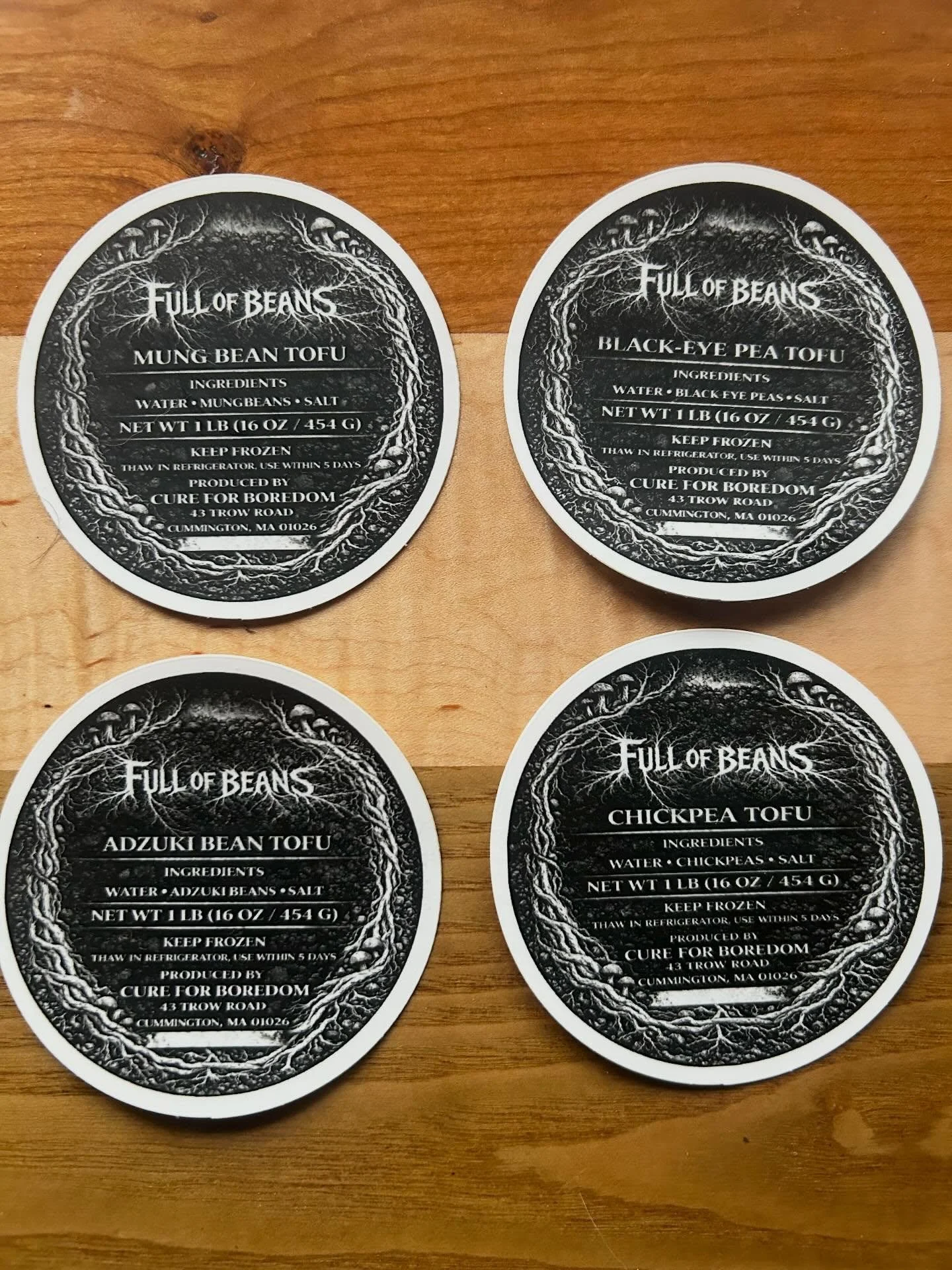 Labels are done! You can find us at multiple farmers markets starting May 17th!