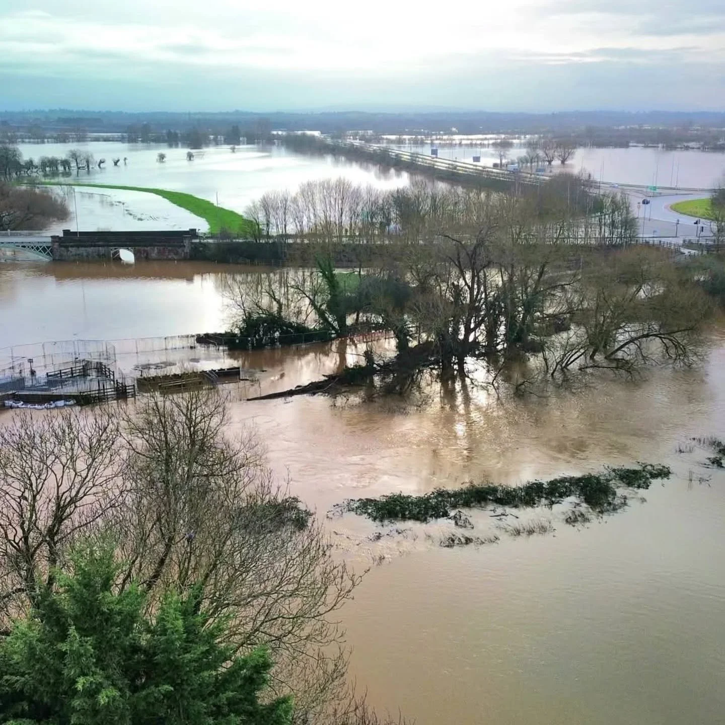 Little tad flooded in Worcester today.