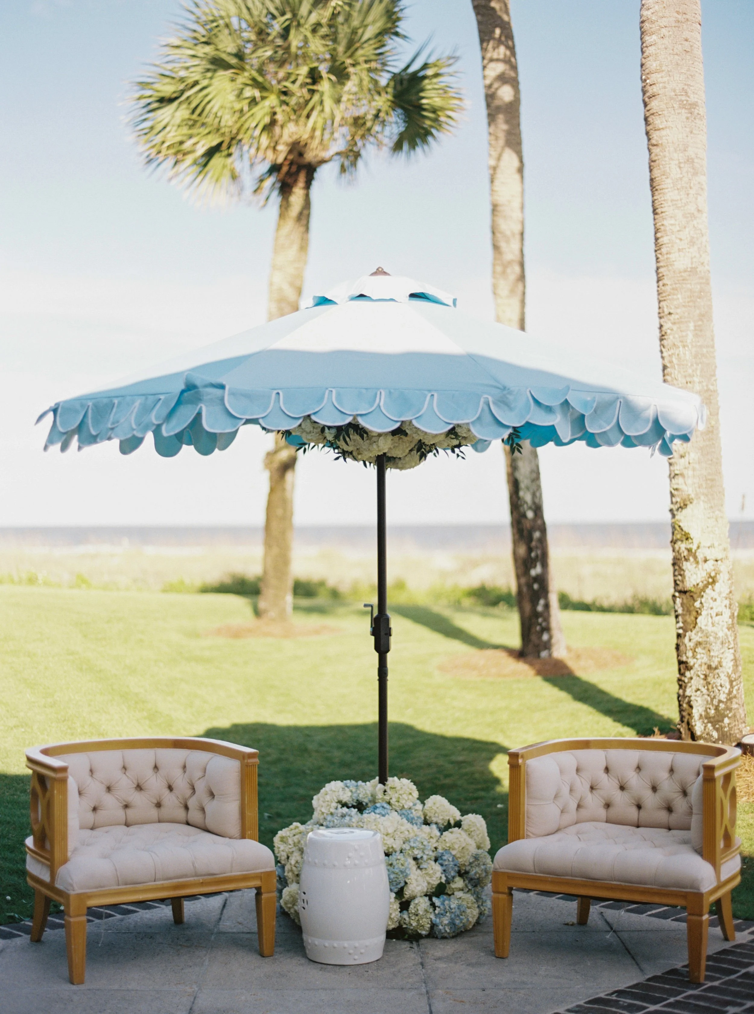 Boutique experience at an upscale Sea Island wedding reception