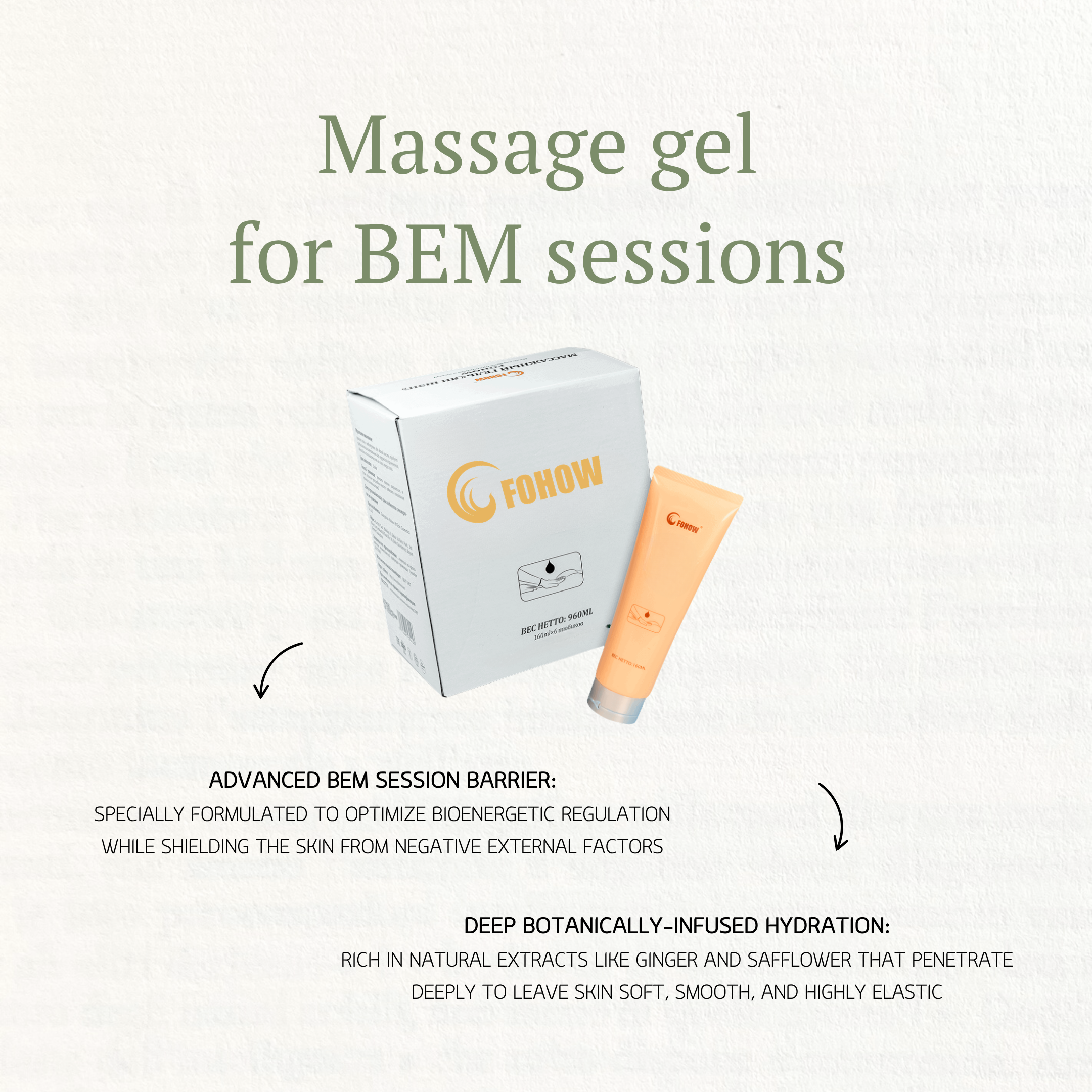 Massage gel for BEM sessions