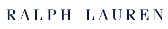 Ralph Lauren logo in navy blue text on a white background.