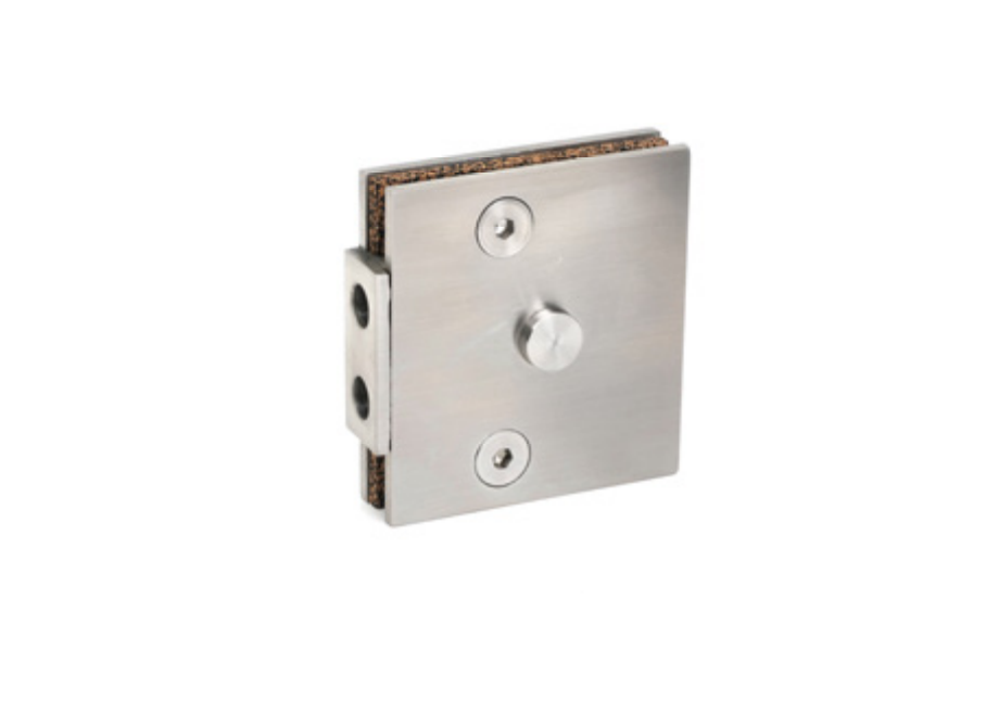 Testa / batente para fechadura de vidro