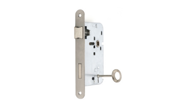 Fechadura de 1 volta de cantos redondos