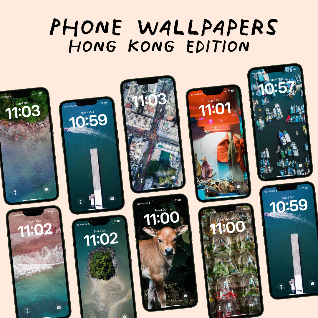 Phone Wallpaper Pack - Hong Kong bundle (Digital Download)