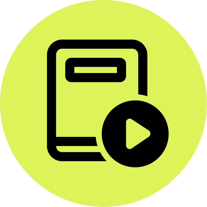 Icon eines Smartphones mit einem Play-Button, symbolisiert eine mobile Video- oder Medienwiedergabe.