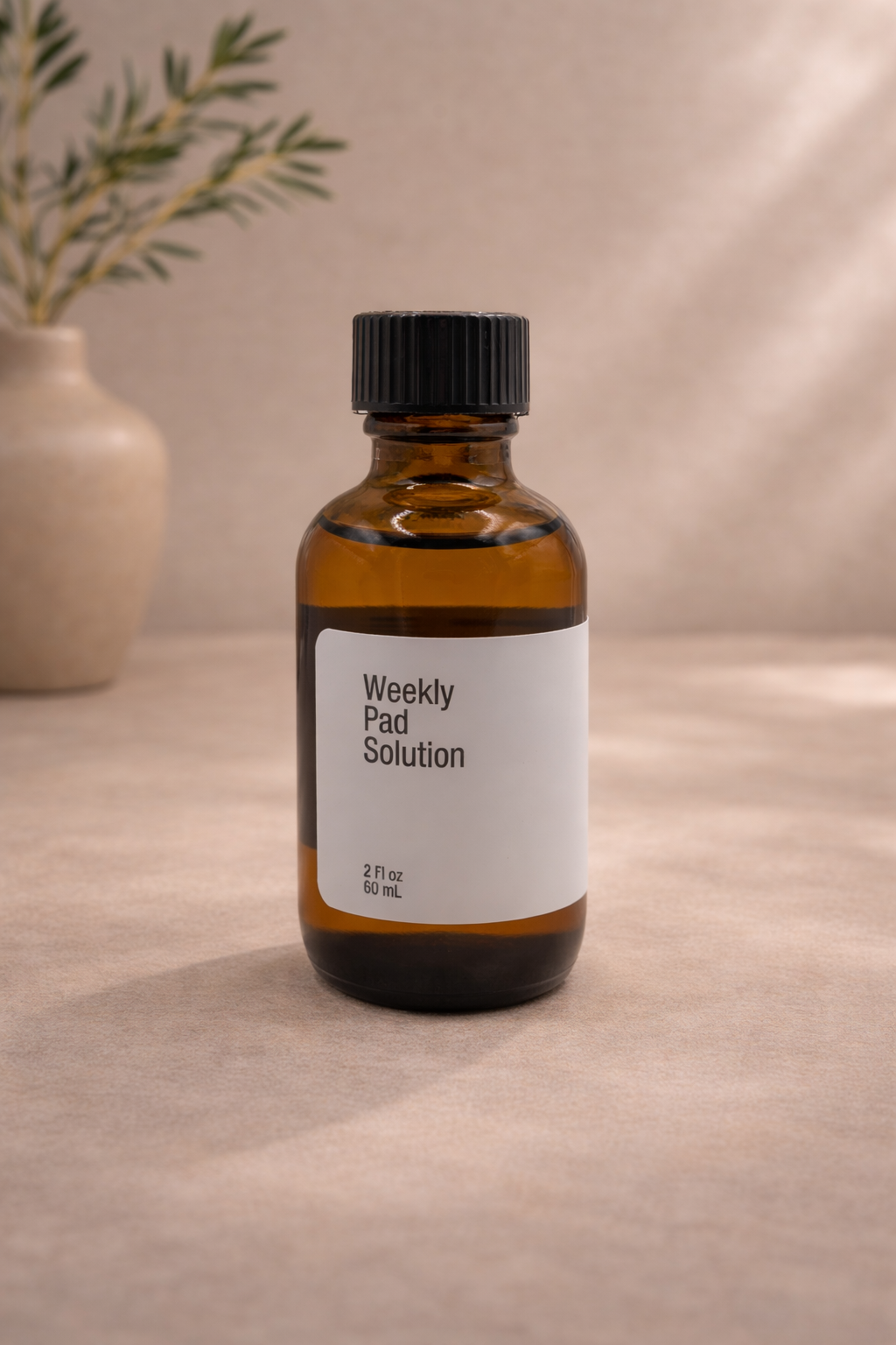 Amber bottle of solution on beige surface.png