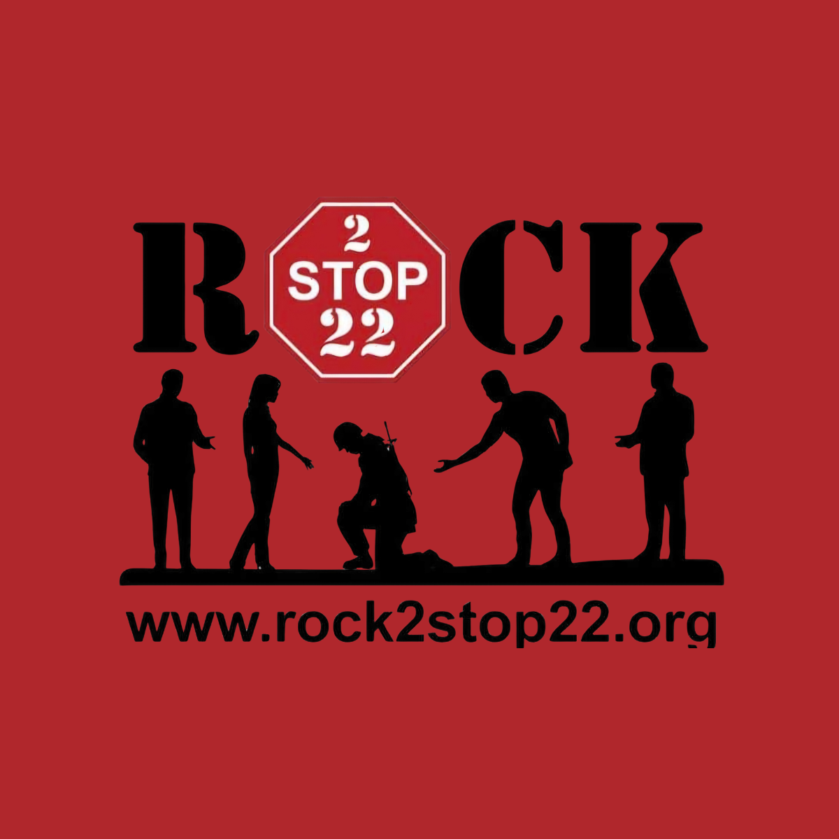 Rock2Stop22 Silhouette Red