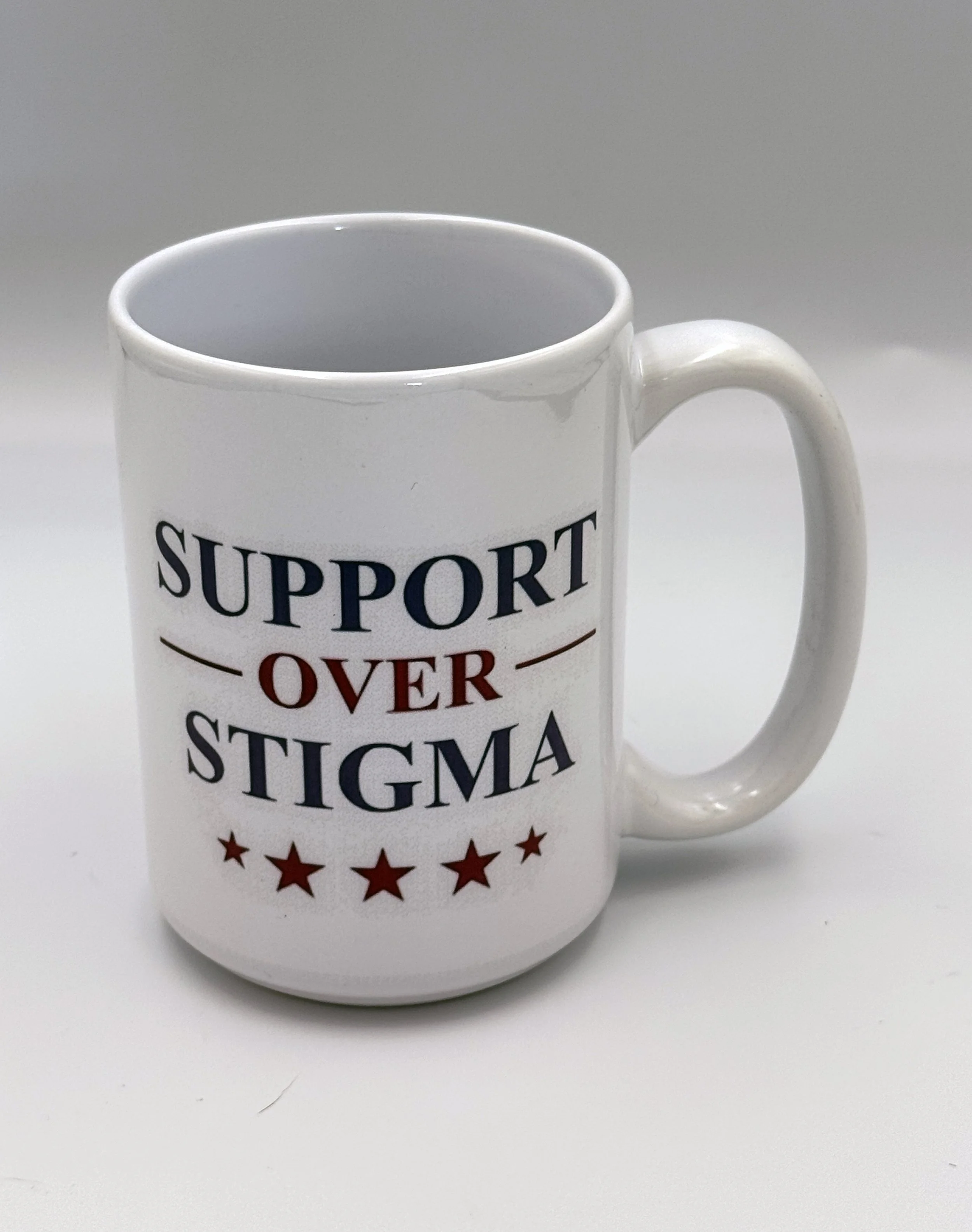 Support Over Stigma 15oz Coffee Cup
