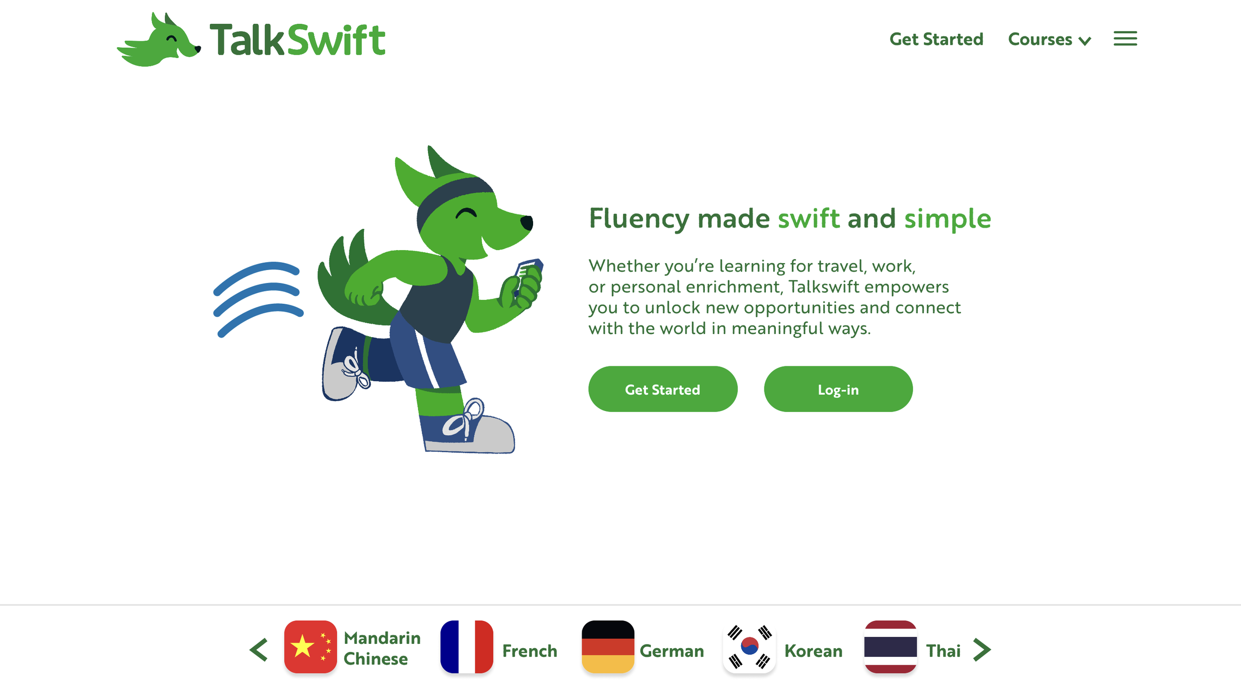 TalkSwift - Figma Website Class Project