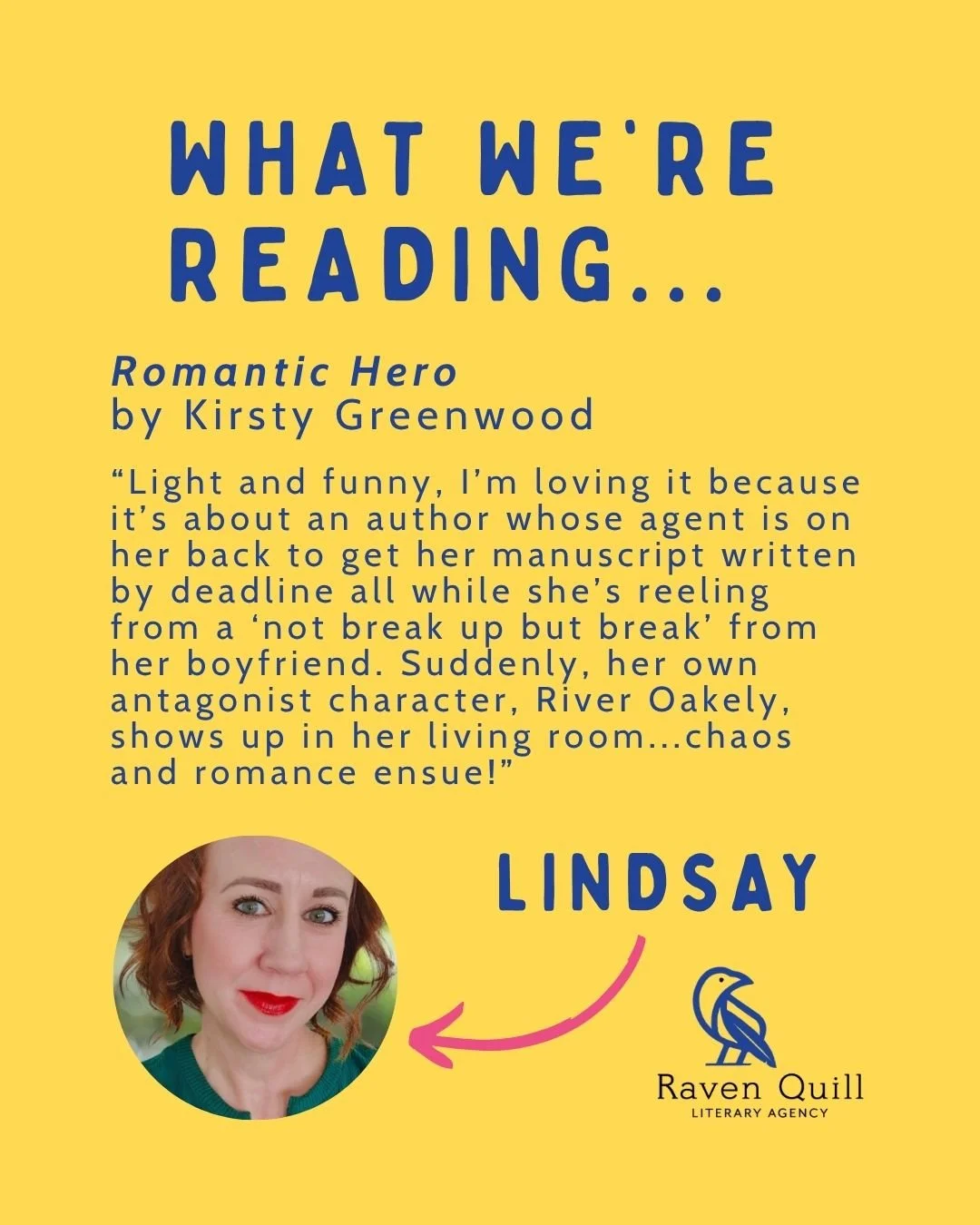 It seems that voice and premise is the book-ish door to Raven Quill's heart this month!

📕 Romantic Hero
by Kirsty Greenwood

📕 This Story Might Save Your Life
by Tiffany Crum

📕 Vanya and the Wild Hunt
by Sangu Mandanna

📕 We Were Liars
by E. Lo