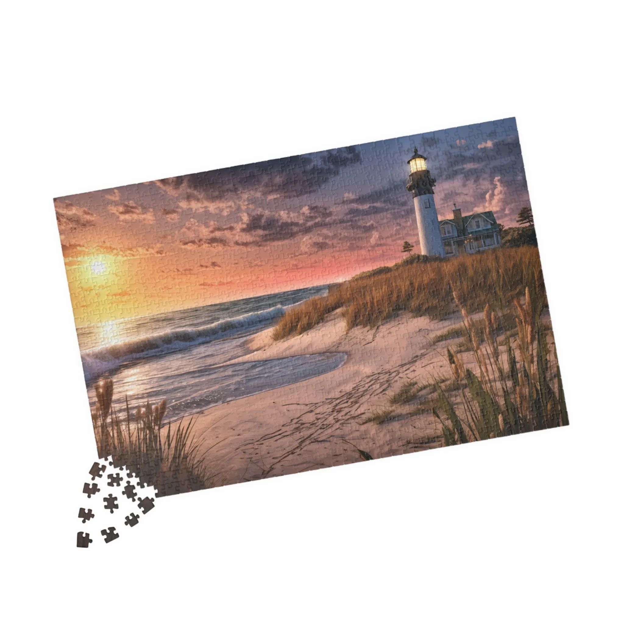Jigsaw Puzzle of a Southern Coastal Lighthouse.