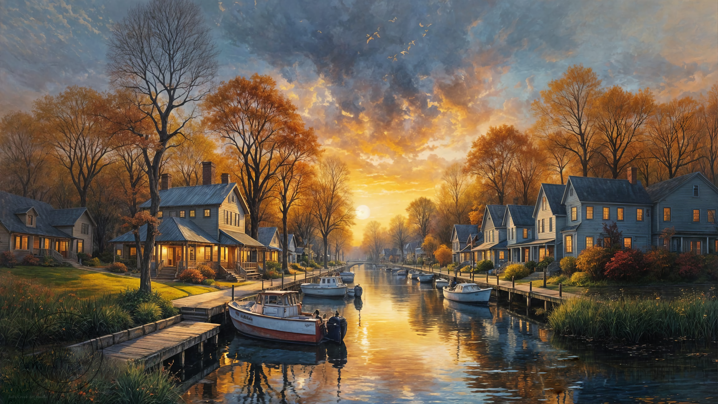 Fall on Tulls Creek by Tulls Creek Art Studio