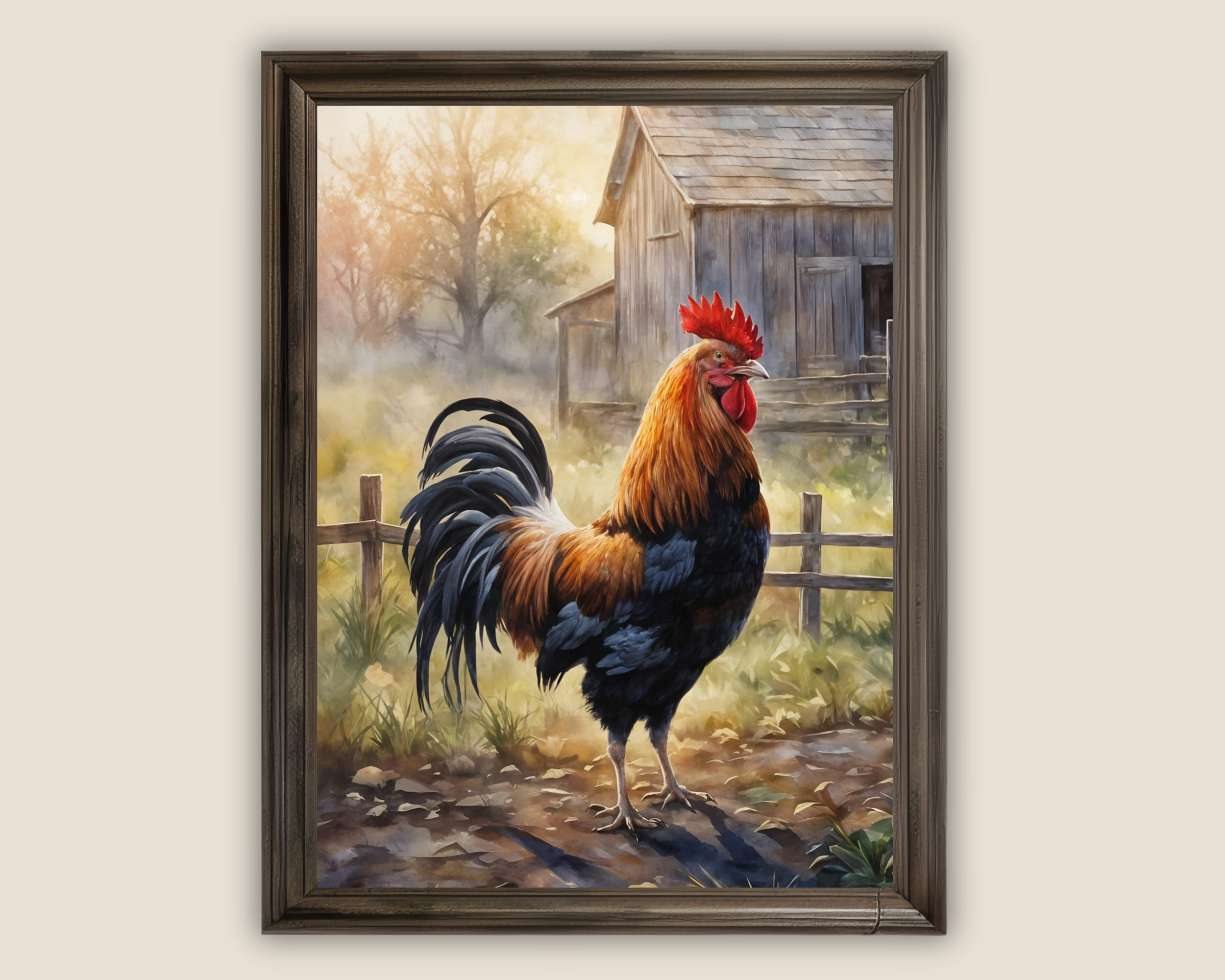 Morning Farmstead Rooster