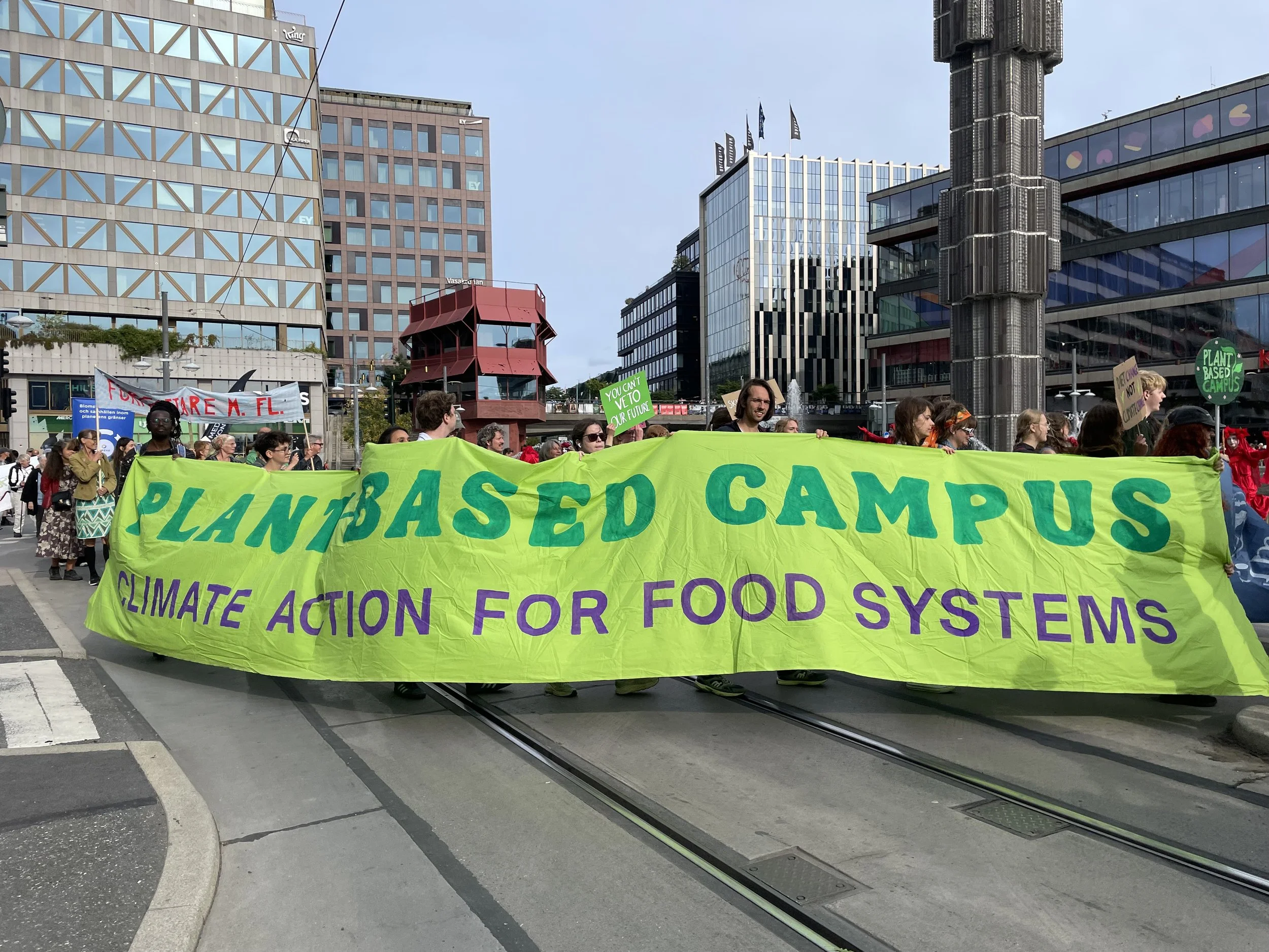 Over 30 Plant-Based Campus Campaigners Join Massive Stockholm Climate Strike