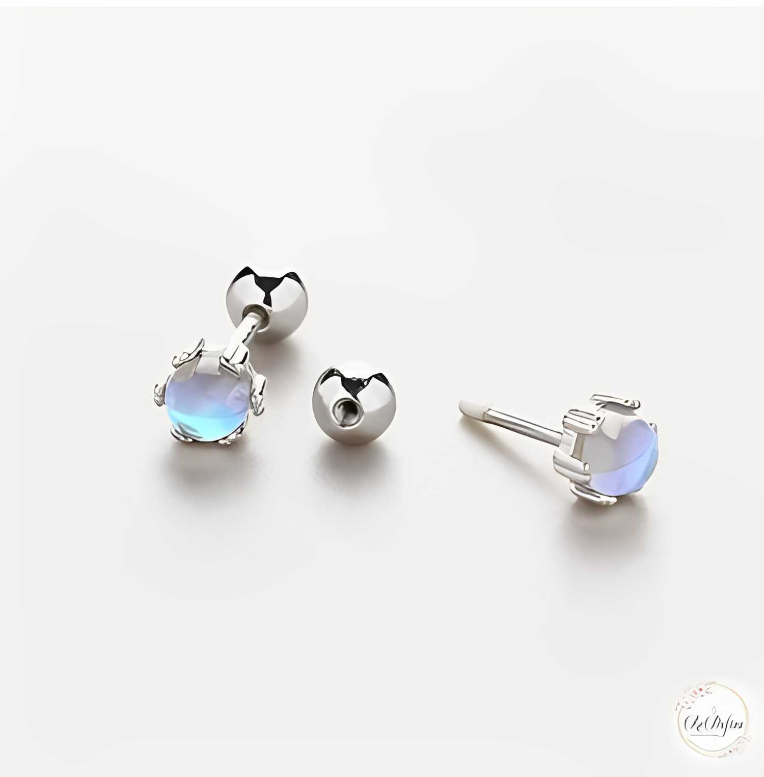 Moonstone Stud Earrings
