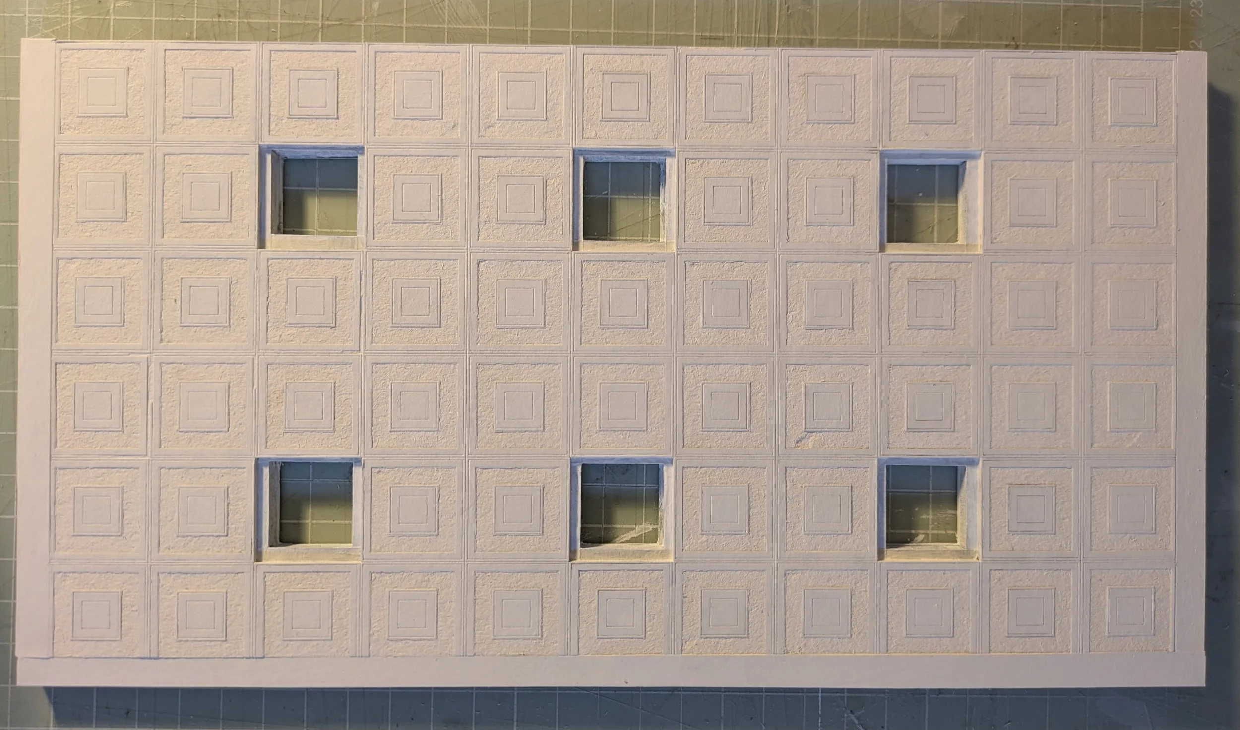 whitecard tiled ceiling