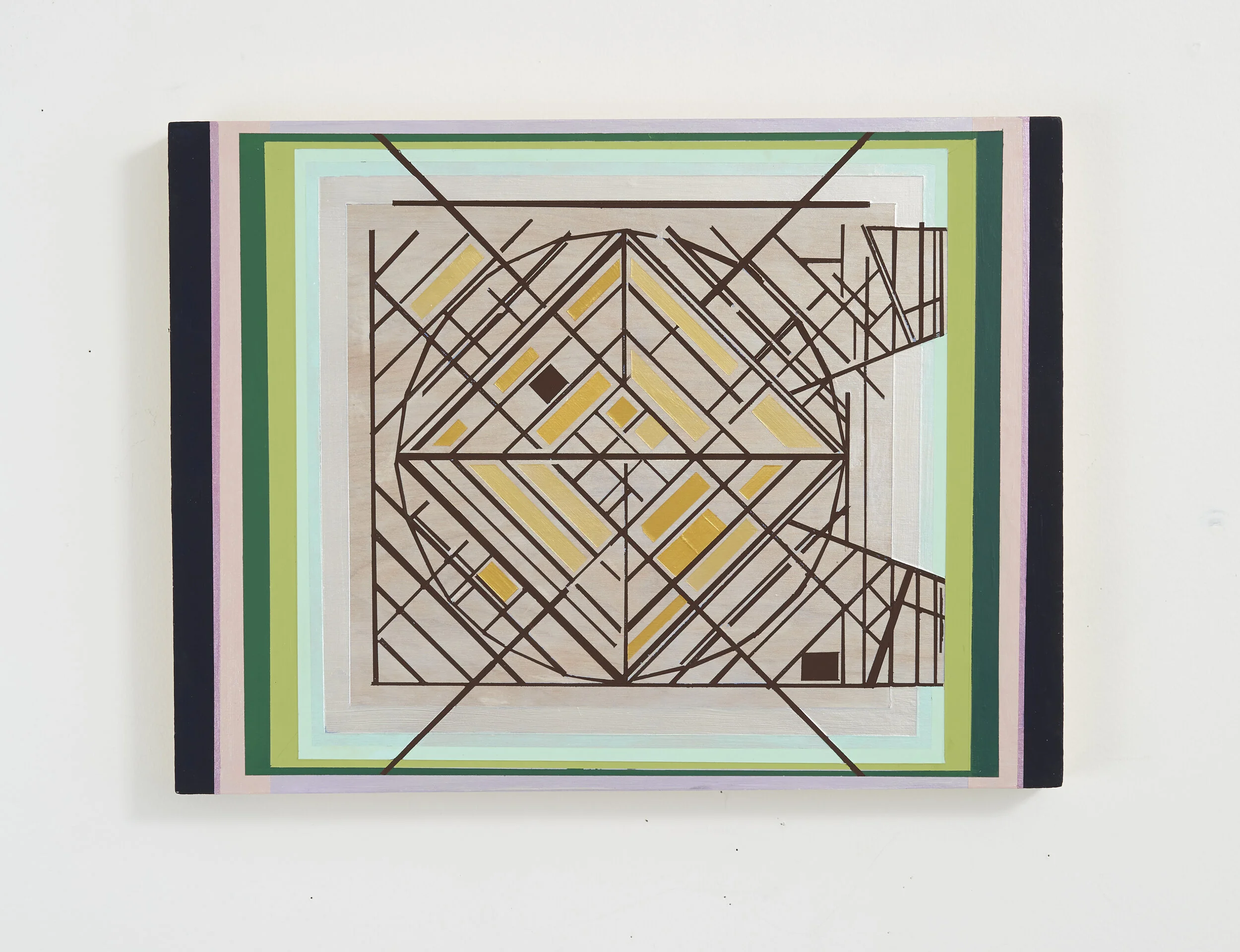 1.Divine beauty permeates all things (Dance floor plan) vinyl flashe'paint and acrylic on plywood, 18%22x14%22,2019 copy.jpg