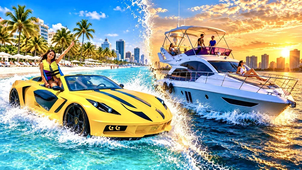 Jet Car Rental and Private Yacht