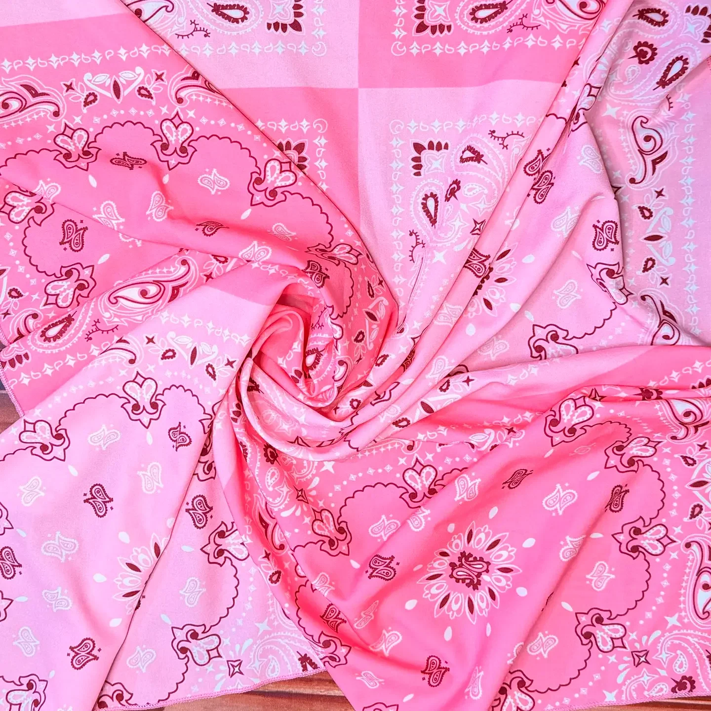 Paisley Bandana Square Woven Wild Rag Scarf