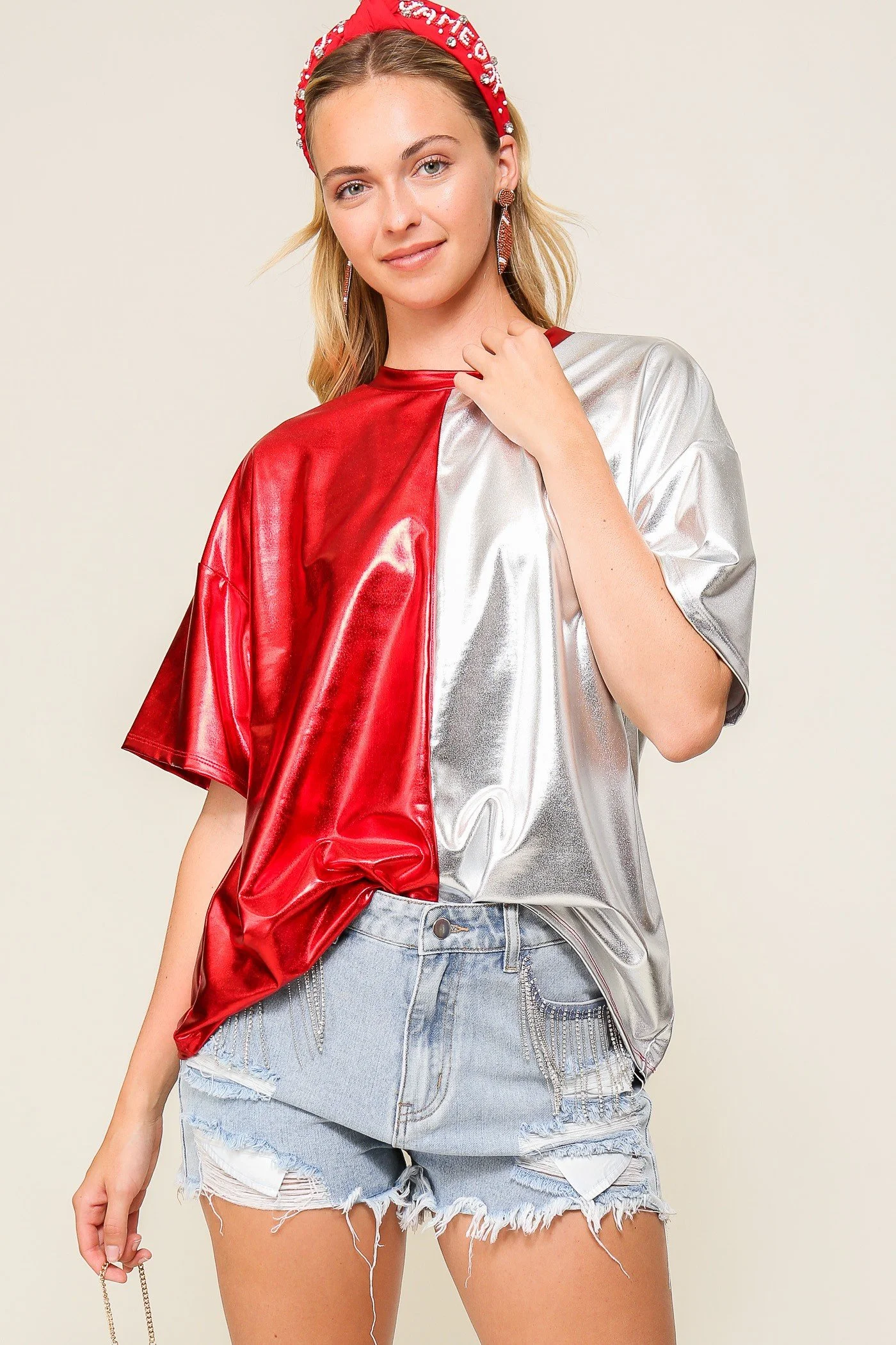 Metallic Tee