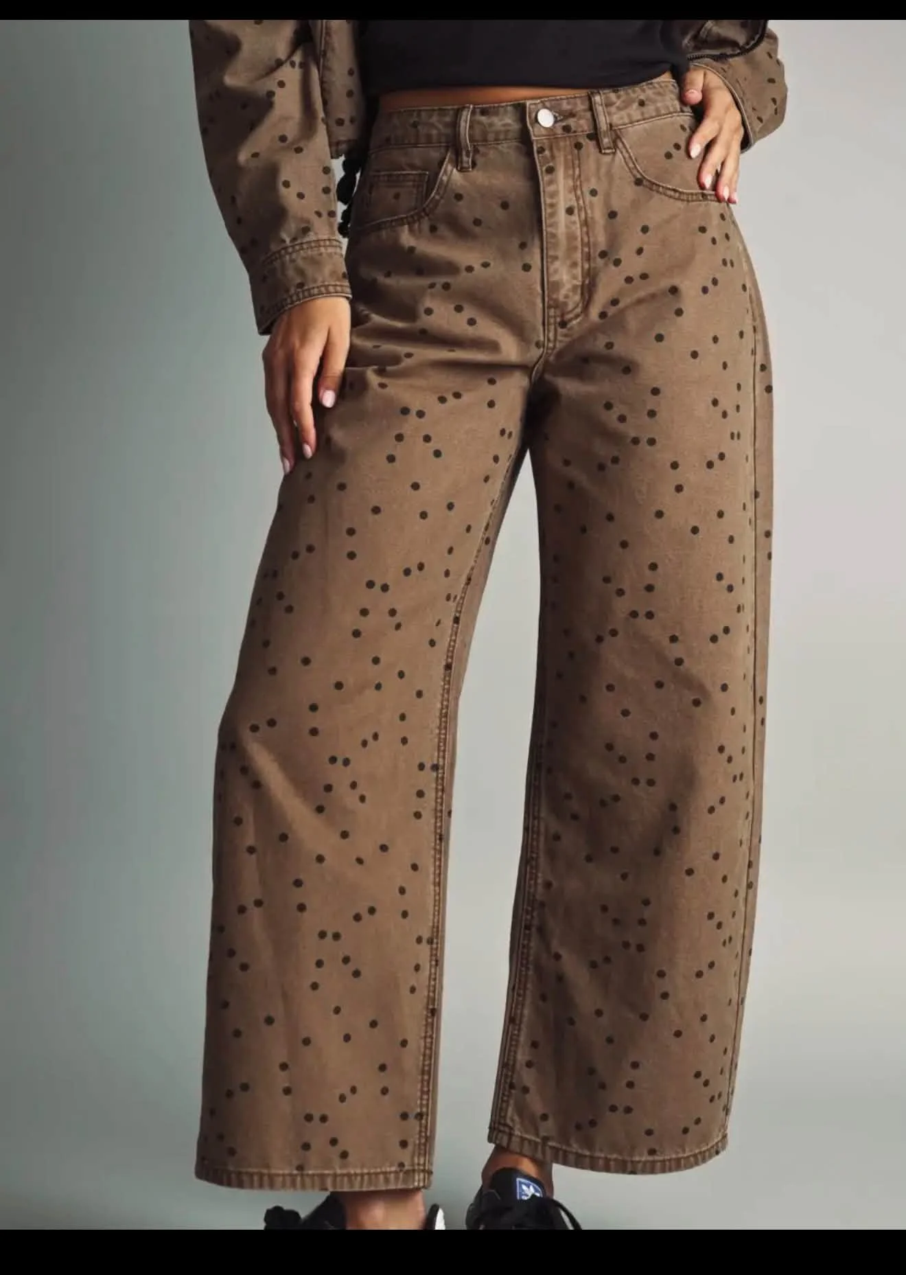Polka Dot Barrel Pants